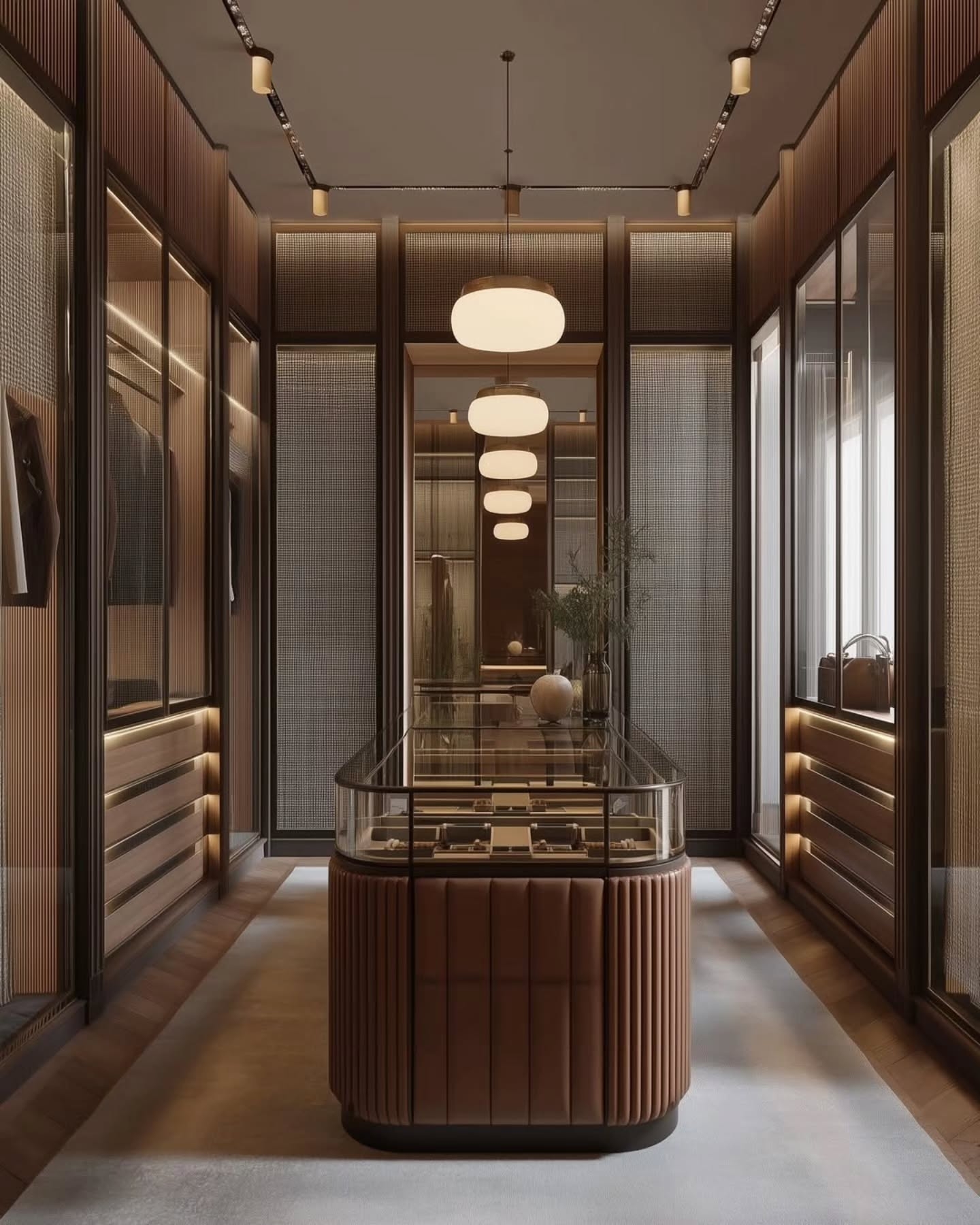 Ultra luxurious walk in wardrobe
