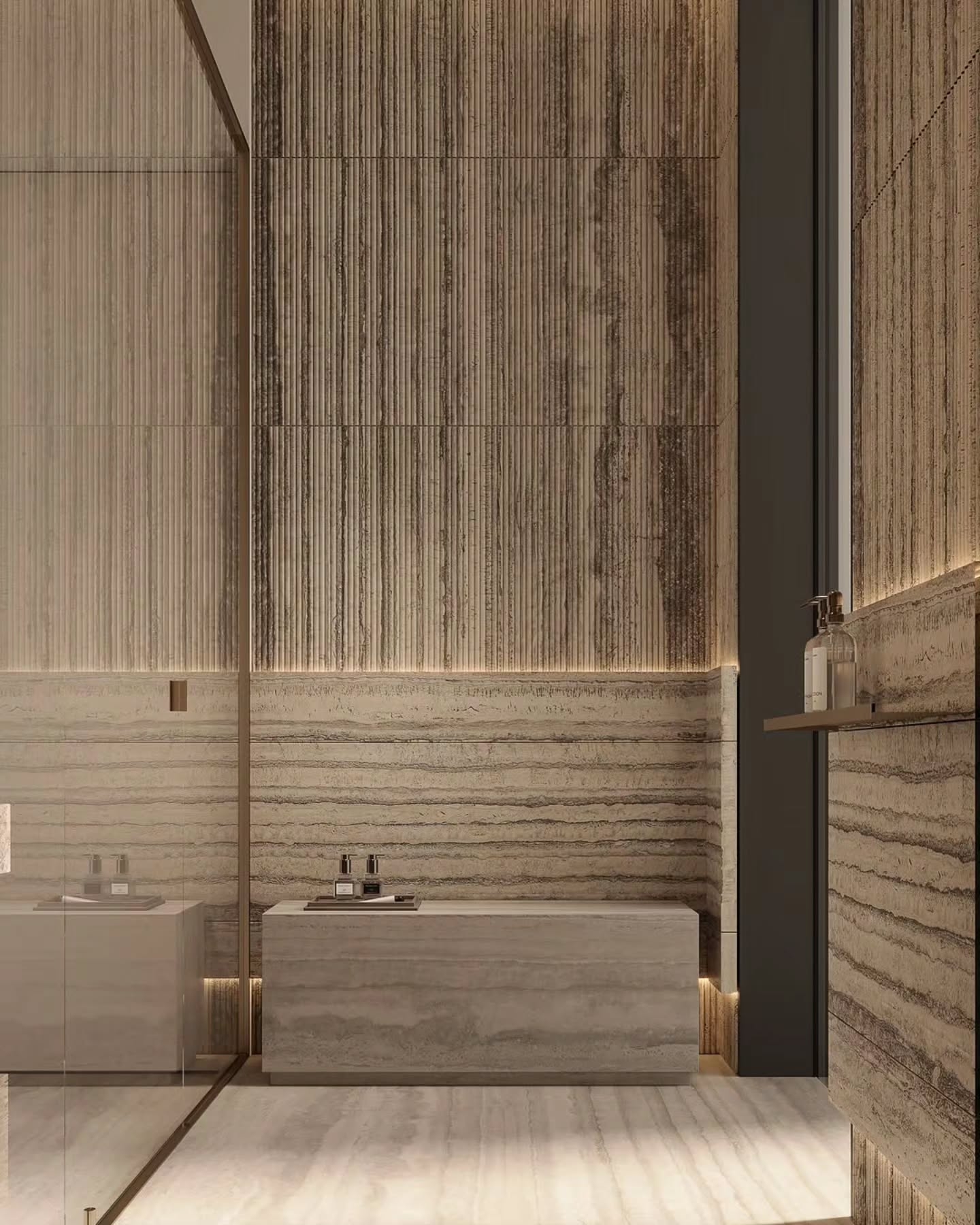 Stylish and luxurious bathroom
