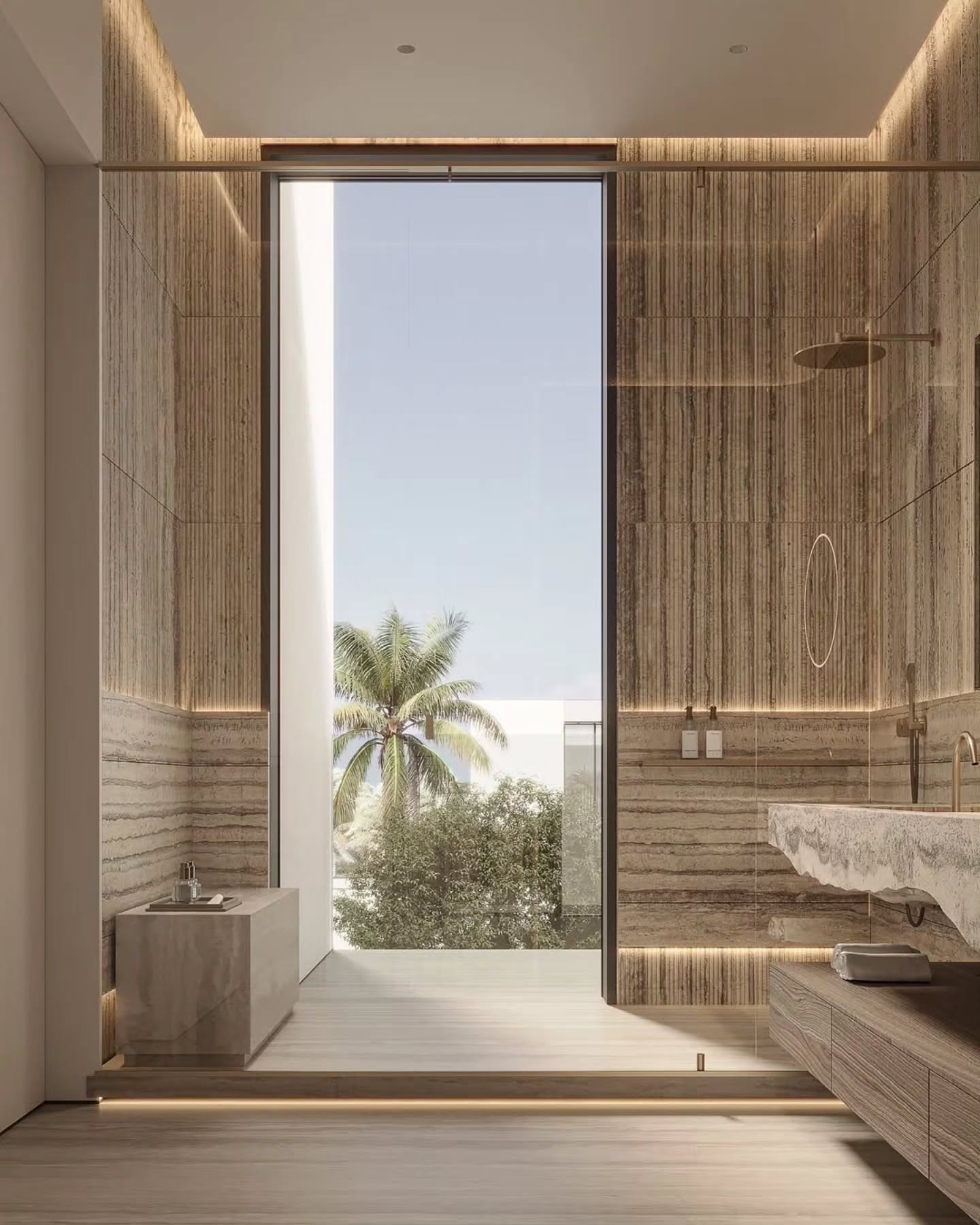 Stylish and luxurious bathroom