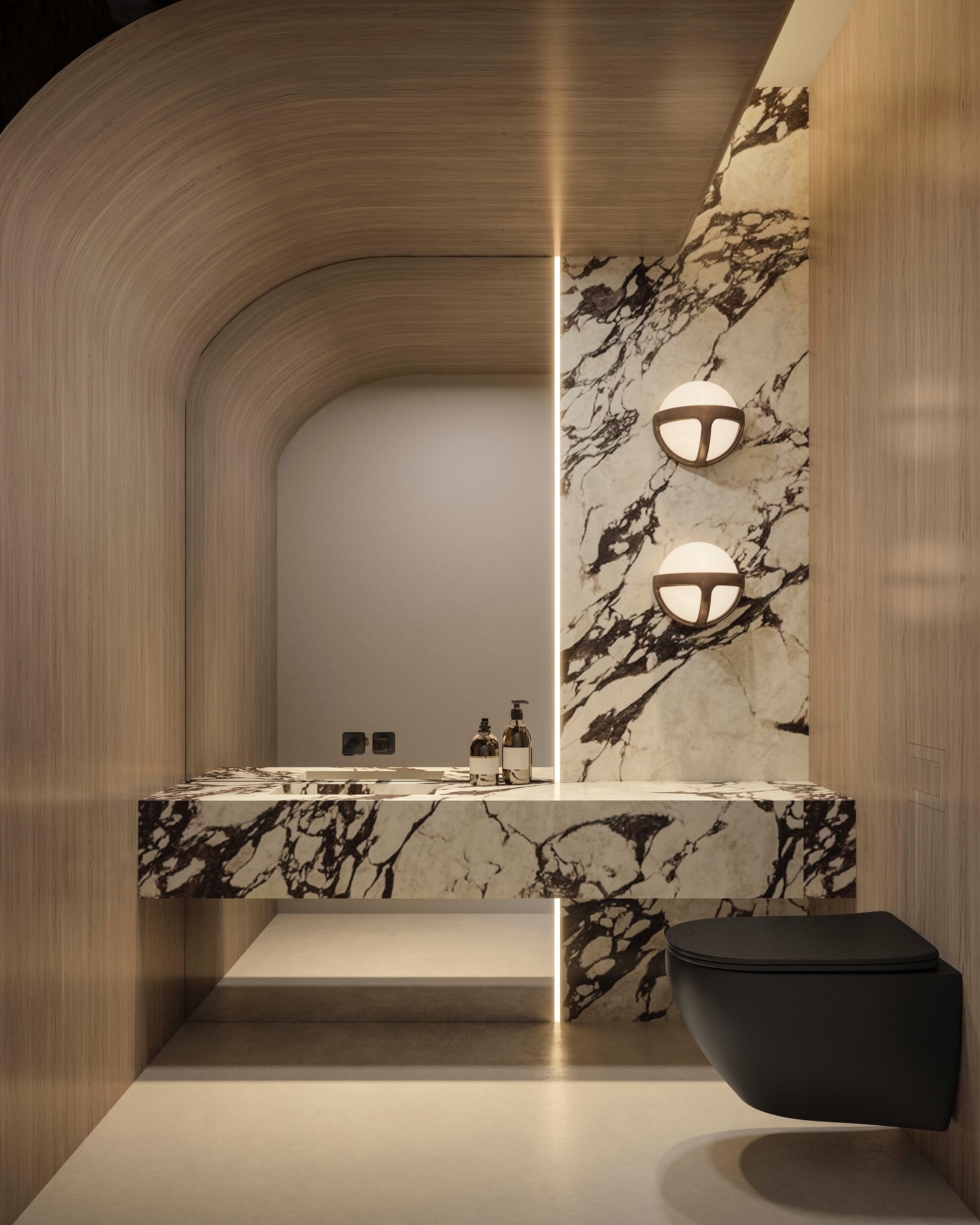 Luxurious-powder-room-design