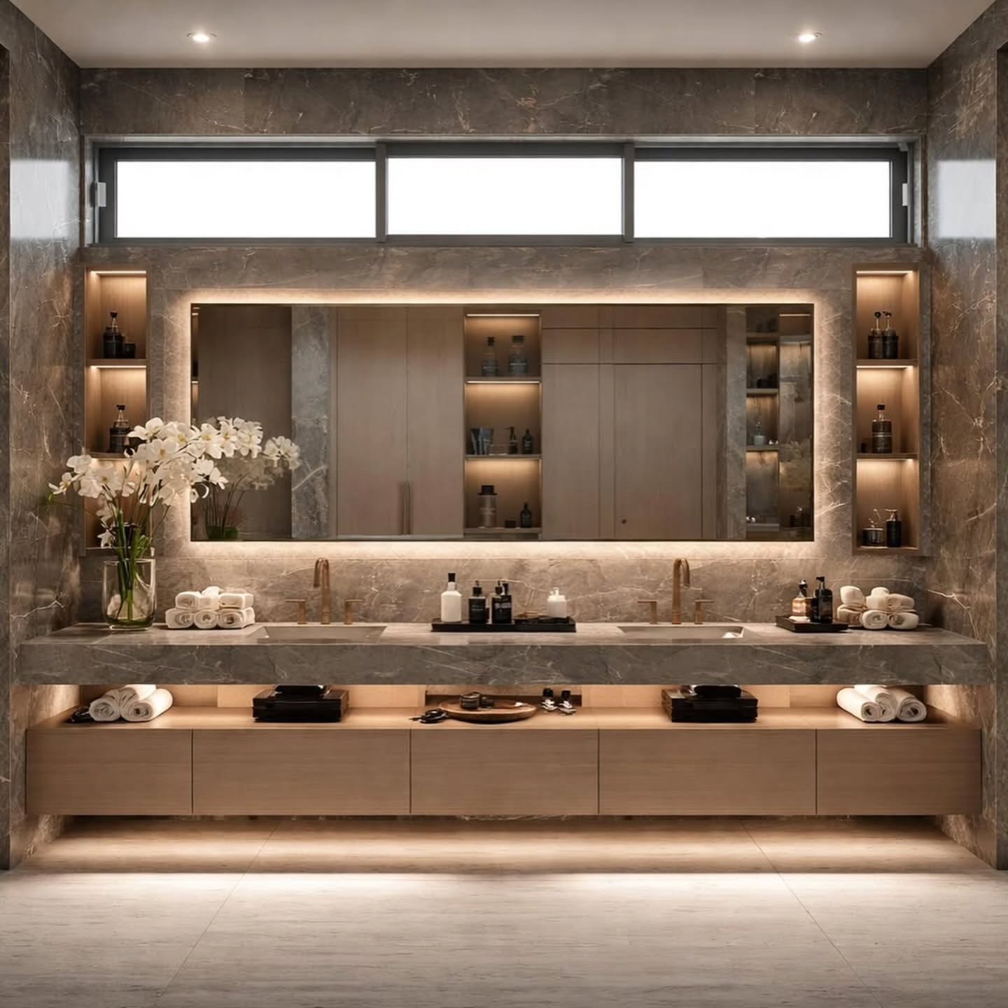 Luxurious-double-vanity-sink