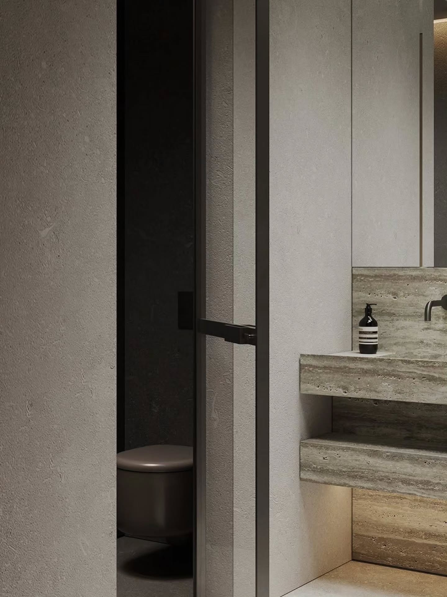 Ultra luxurious shower and sink vanity design