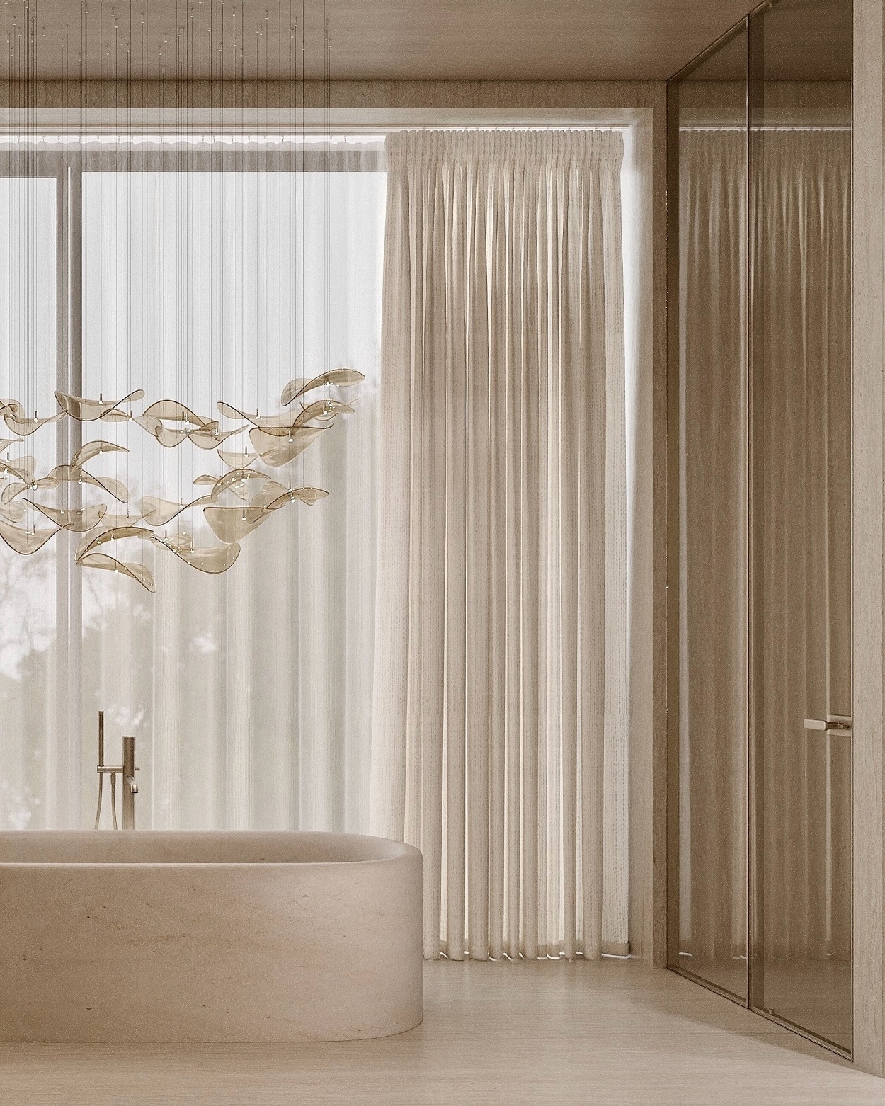 Luxurious bathroom design