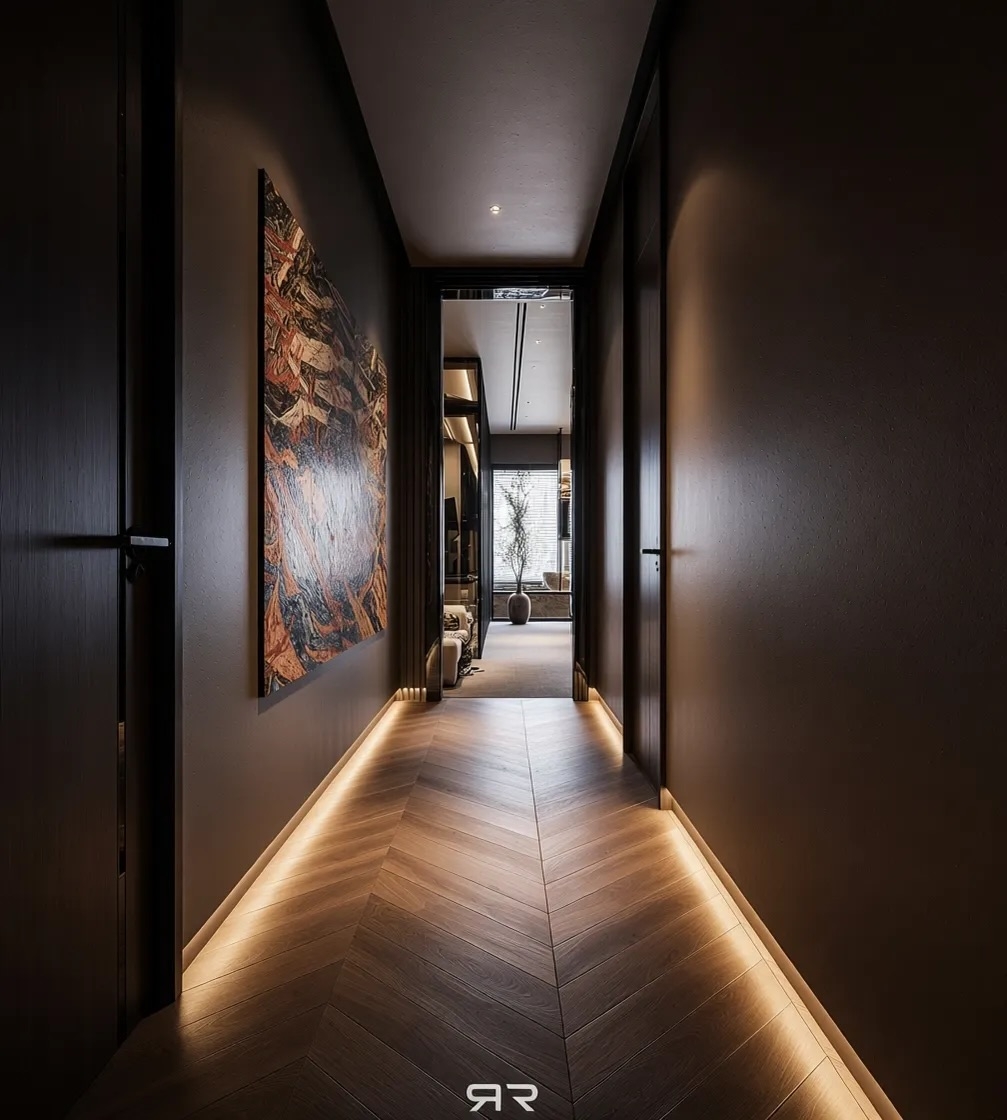 Ultra luxurious walk in wardrobe design