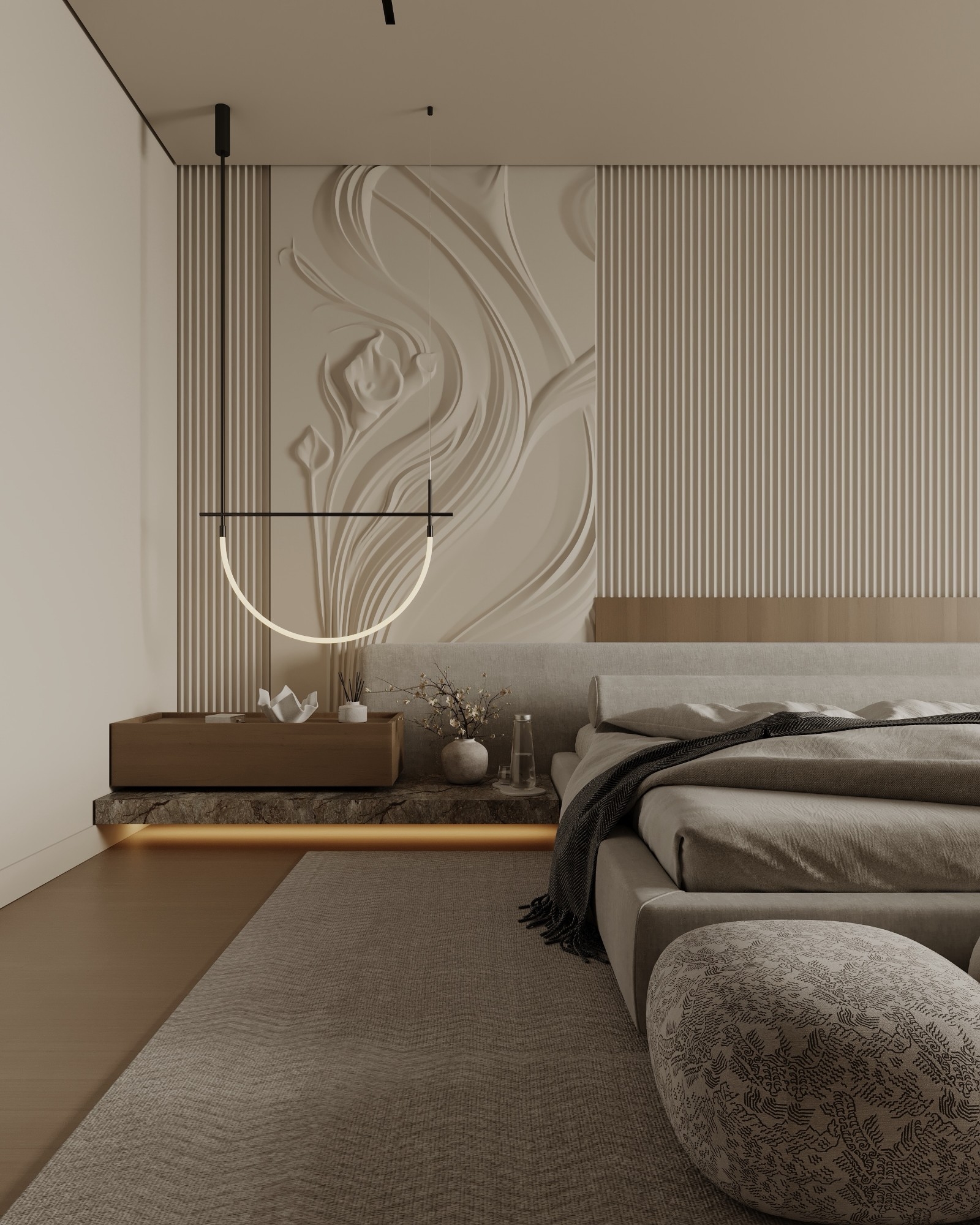 Modern and stylish bedroom design