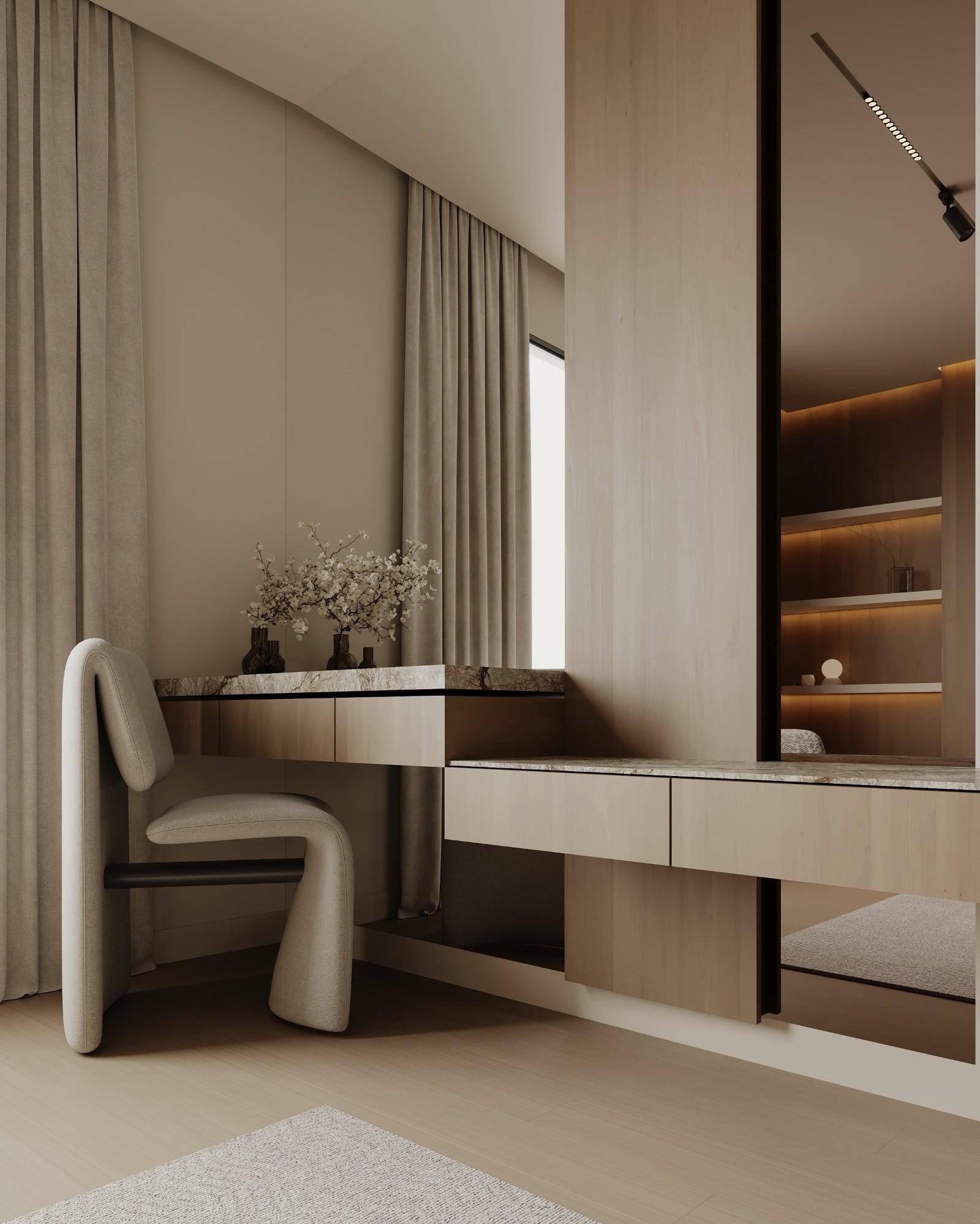 Modern and stylish bedroom design