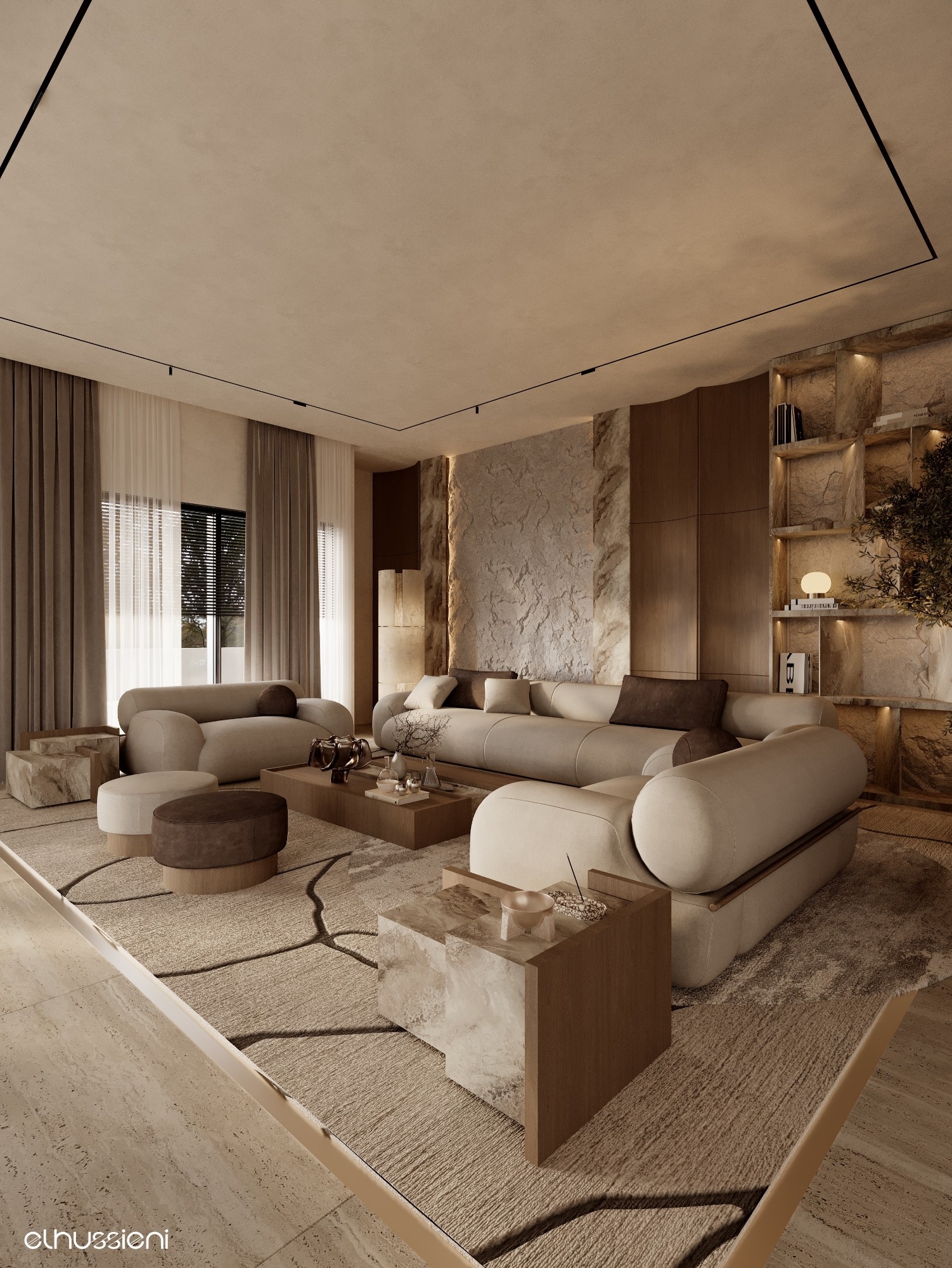 Luxurious-living-room-and-dining-room-design