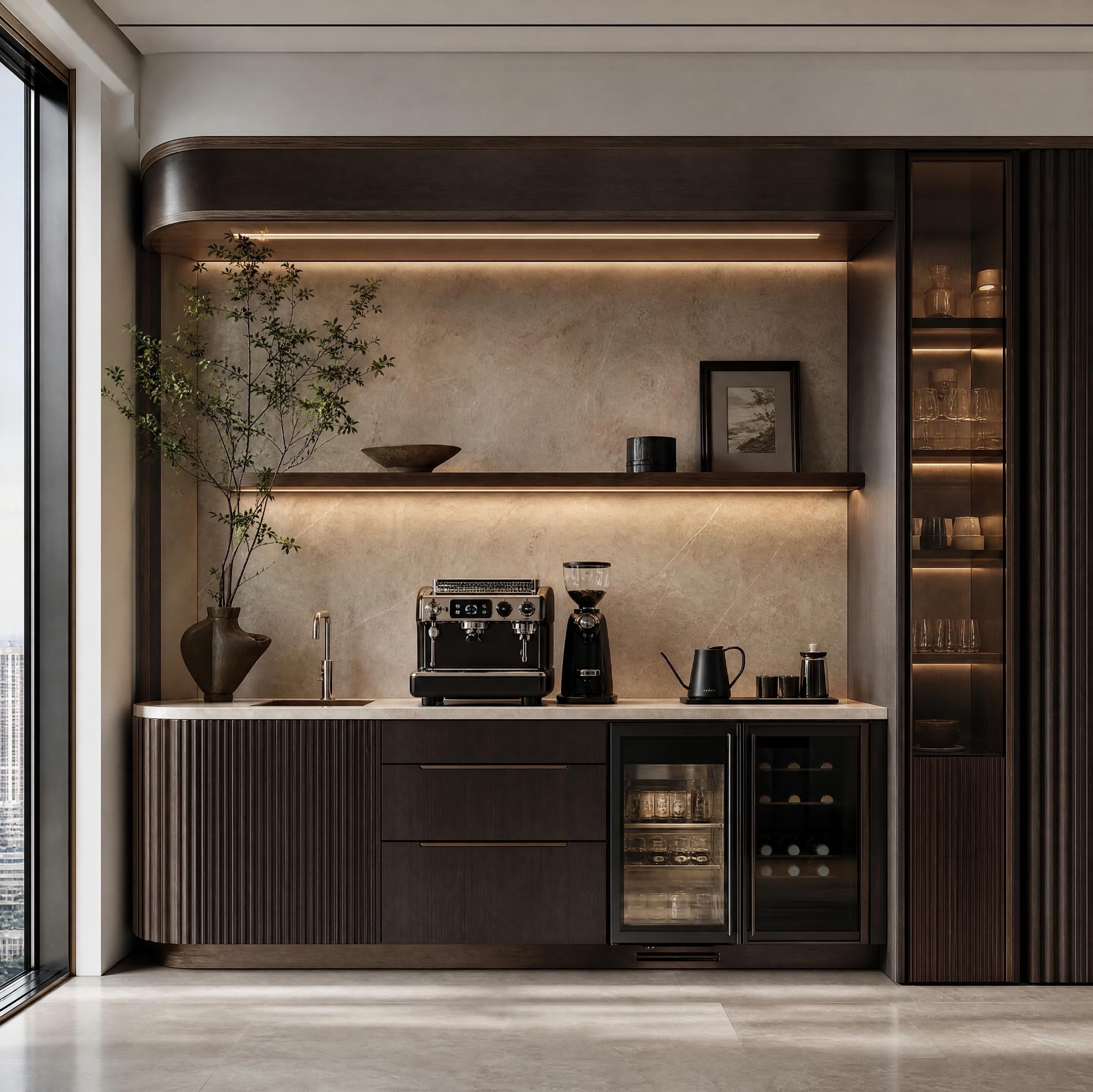 Stylish-pantry-niche-design