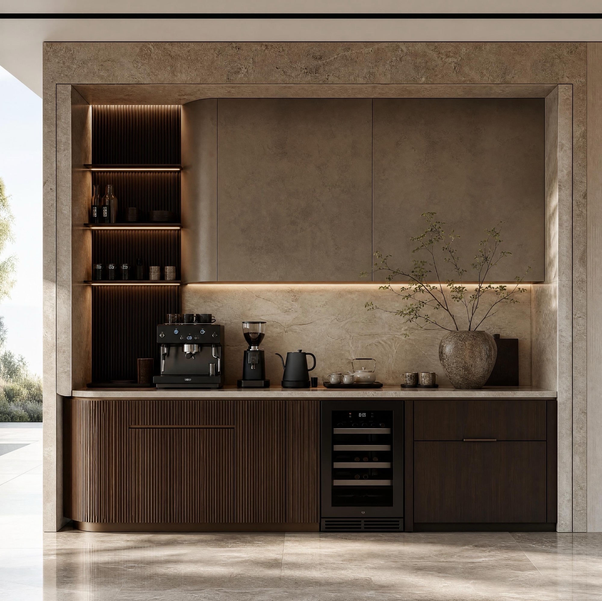 Stylish pantry niche design