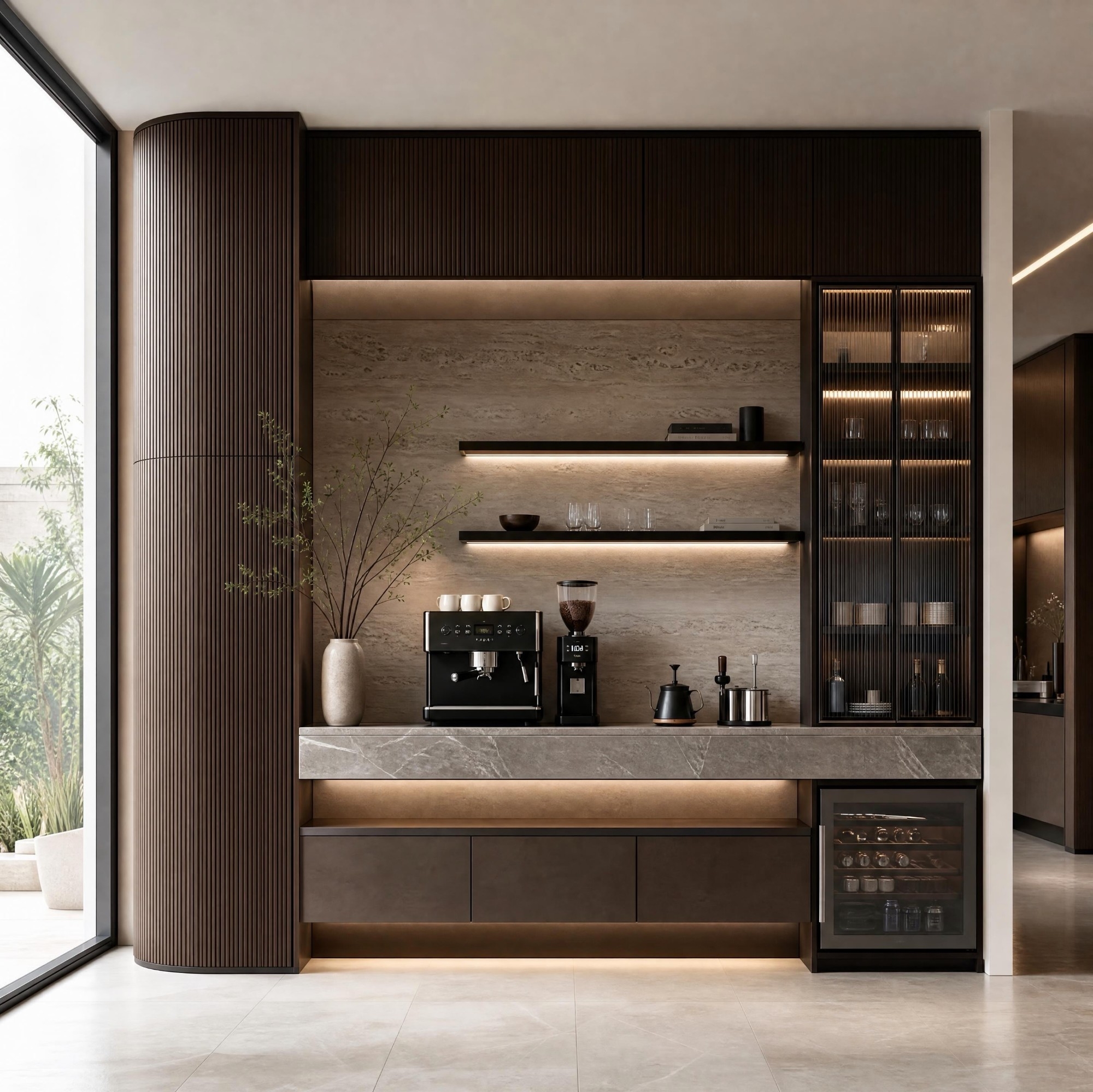 Stylish pantry niche design
