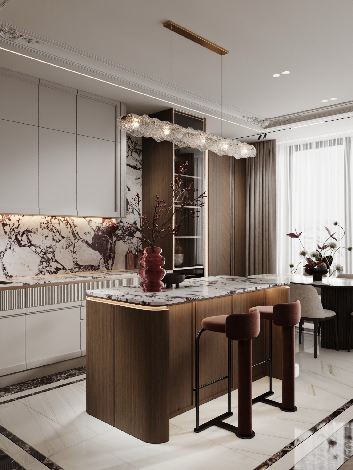 Stunning dry kitchen design