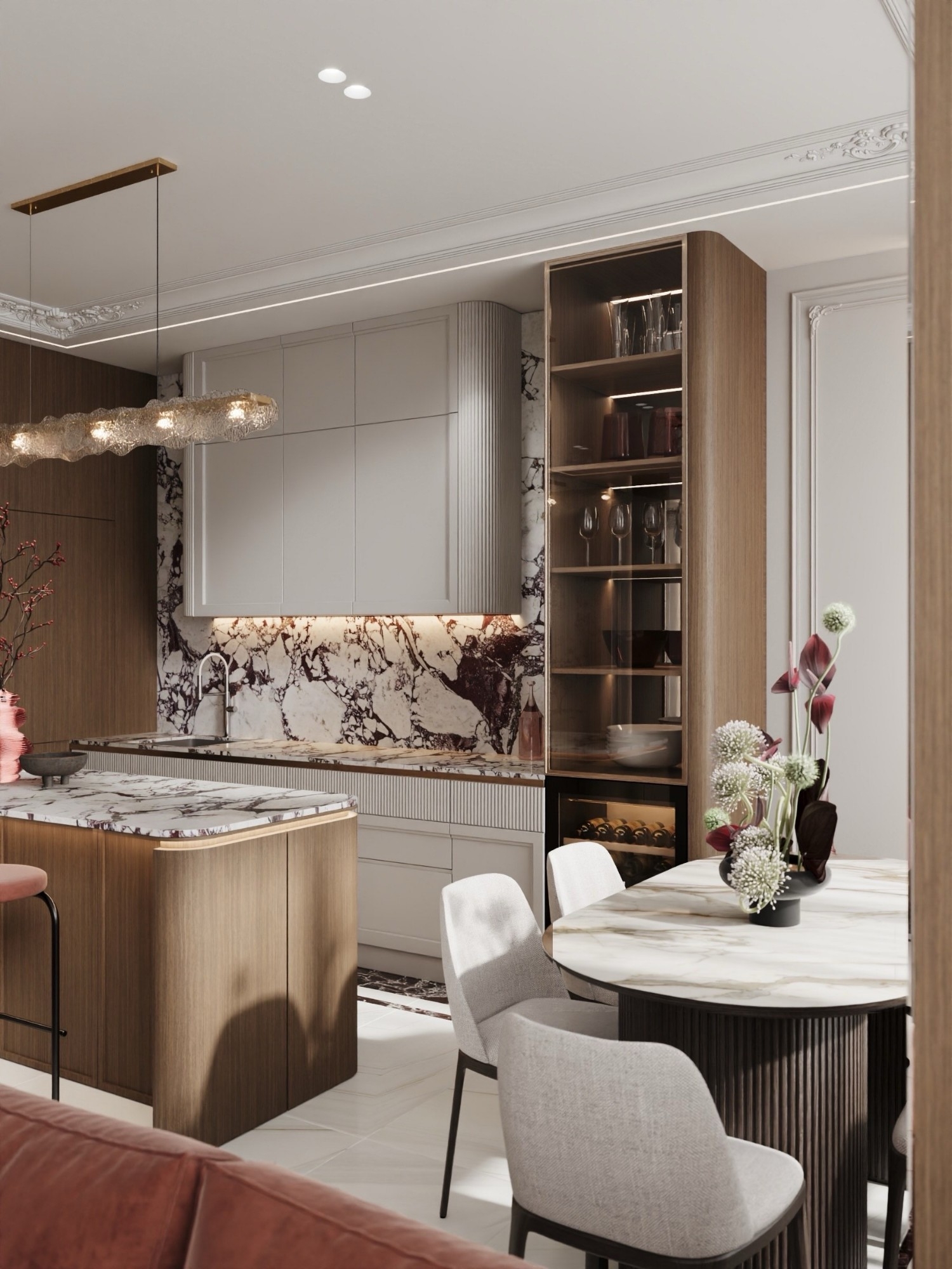 Stunning dry kitchen design