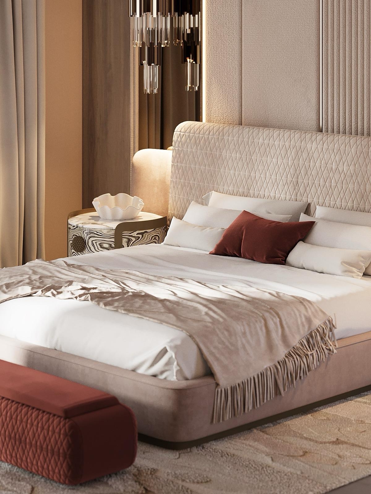 Ultra modern luxury bedroom interior design