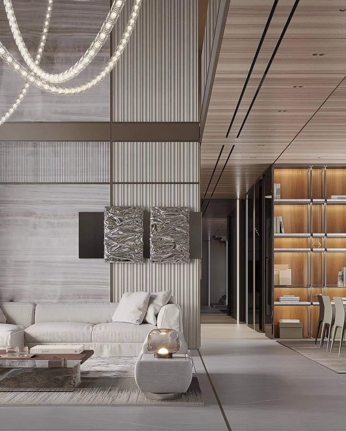 Modern luxurious living room design