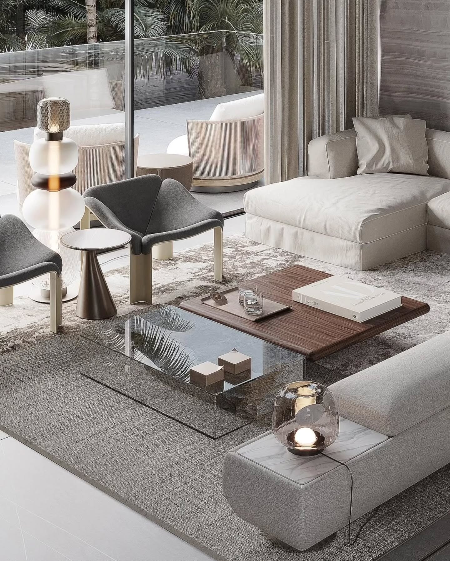 Modern luxurious living room design