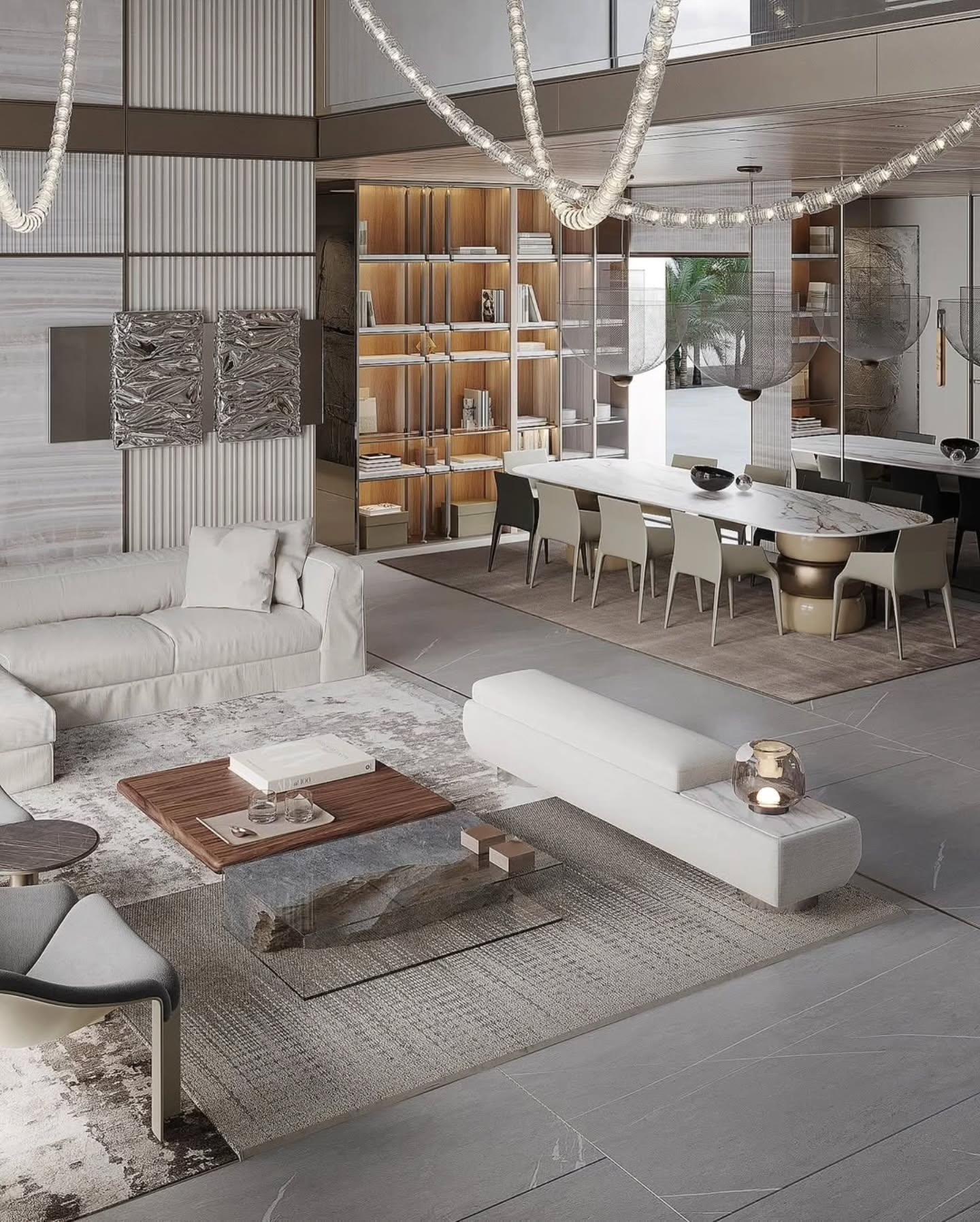 Modern luxurious living room design