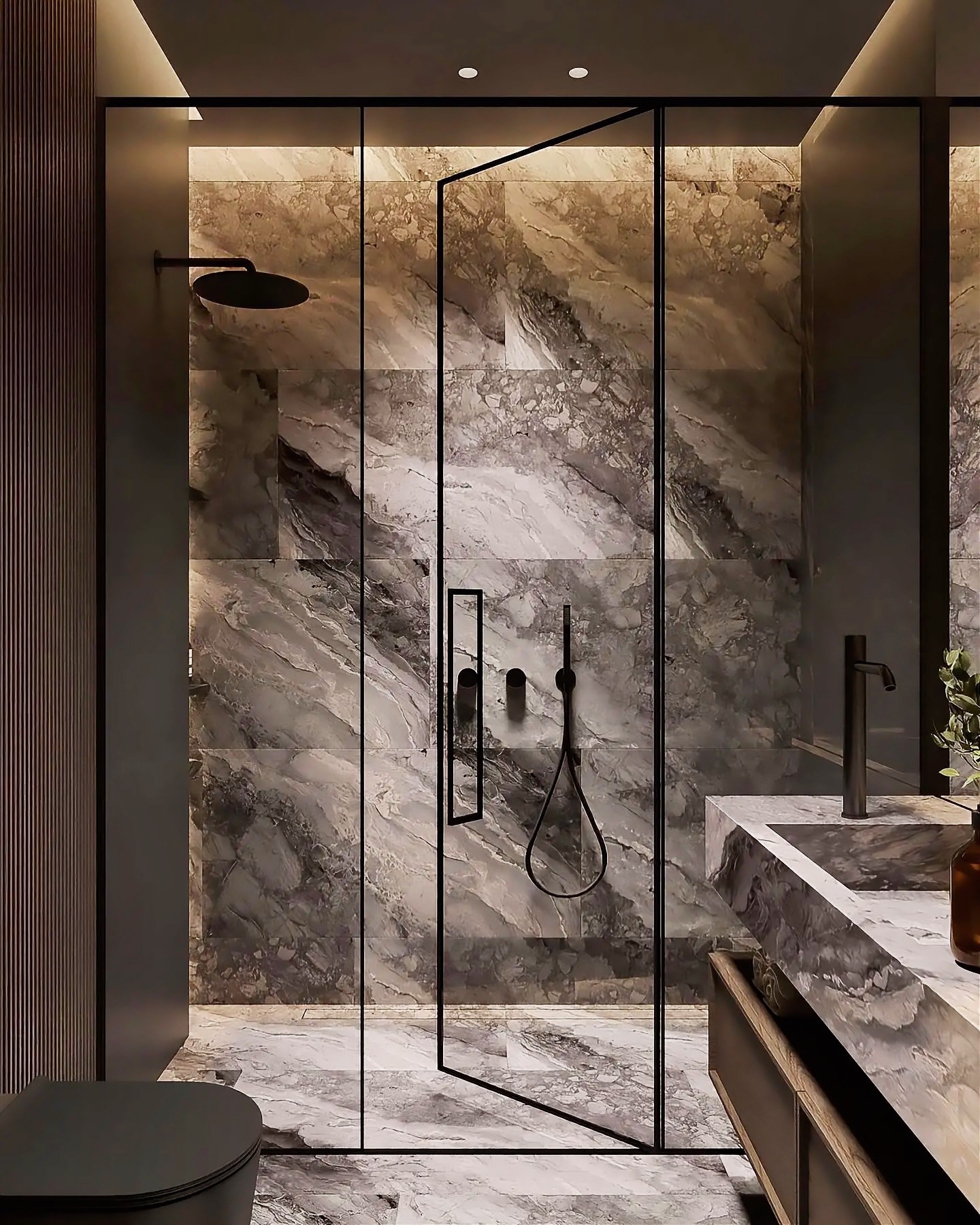 Luxurious bathroom design