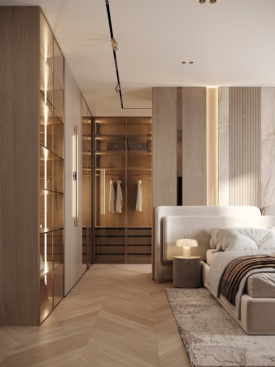 Sophsiticated bedroom interior design