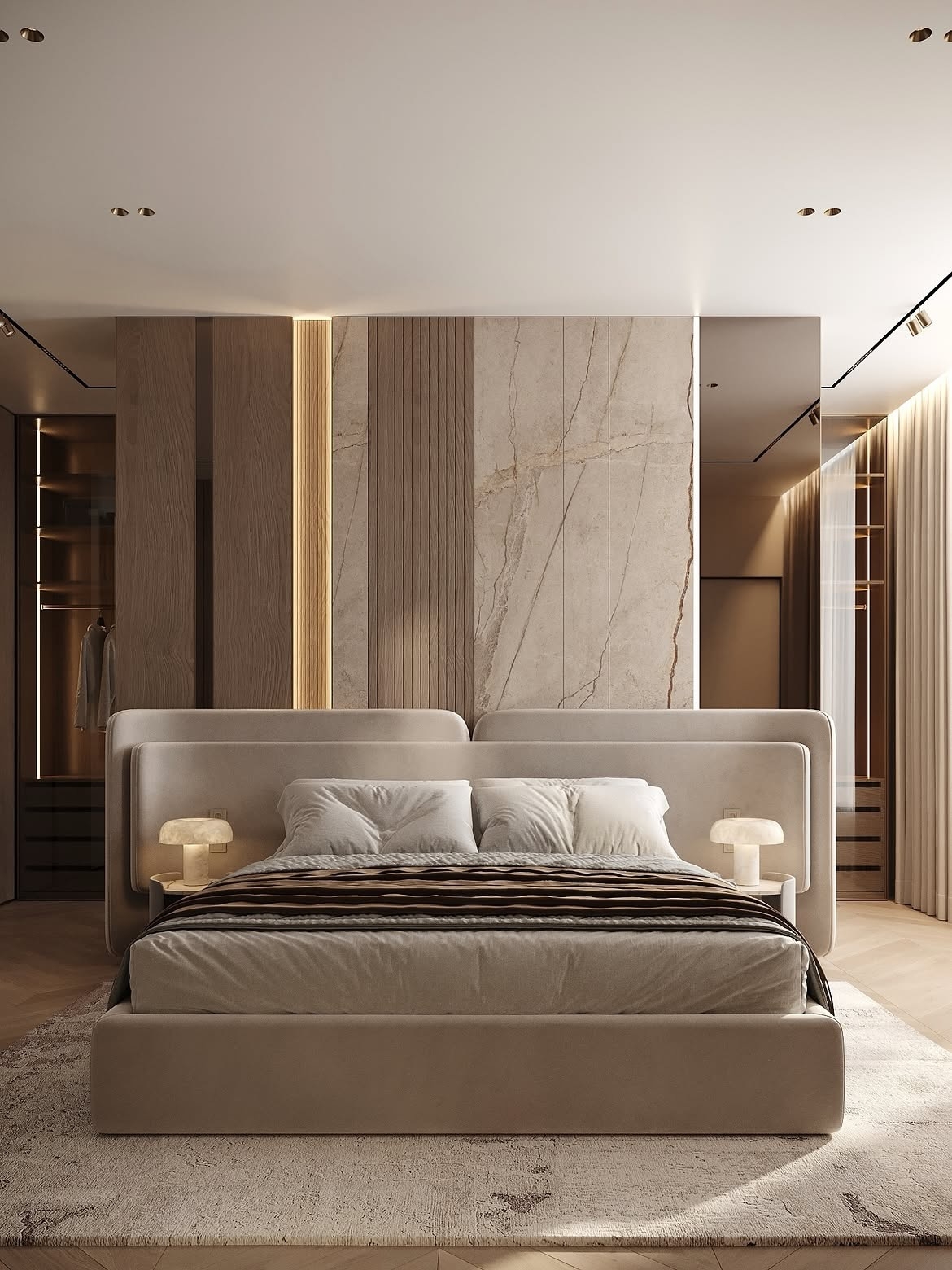 Sophsiticated bedroom interior design