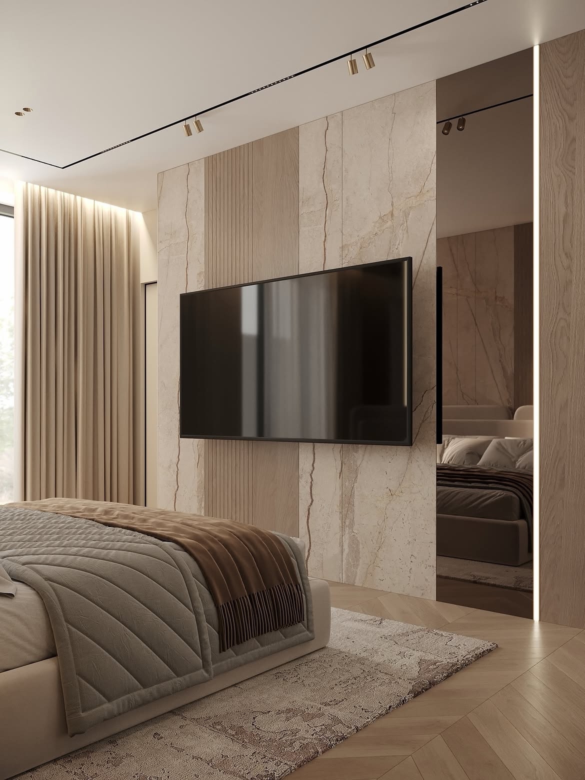 Sophsiticated bedroom interior design