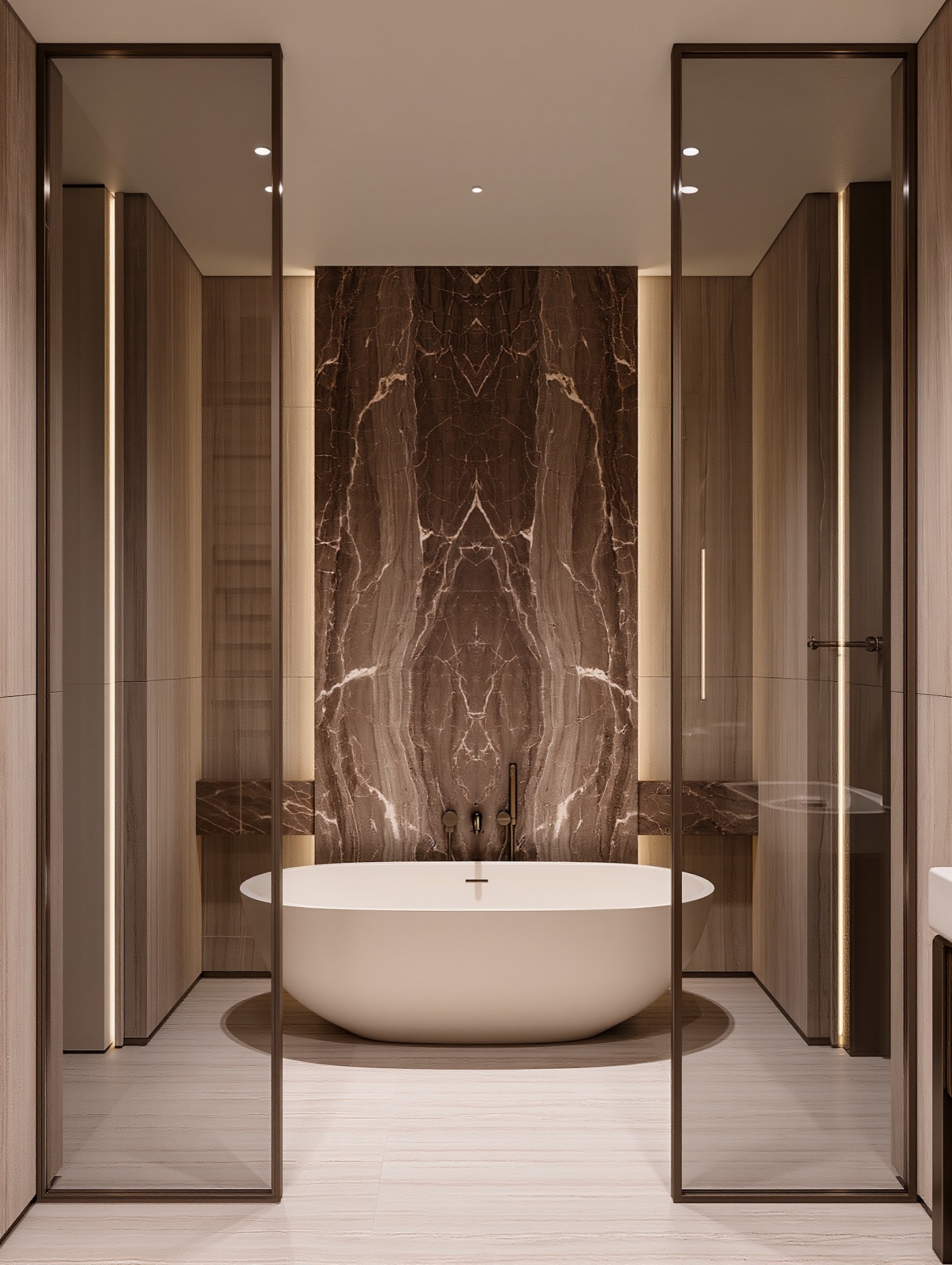 Ultra luxurious bathroom interior
