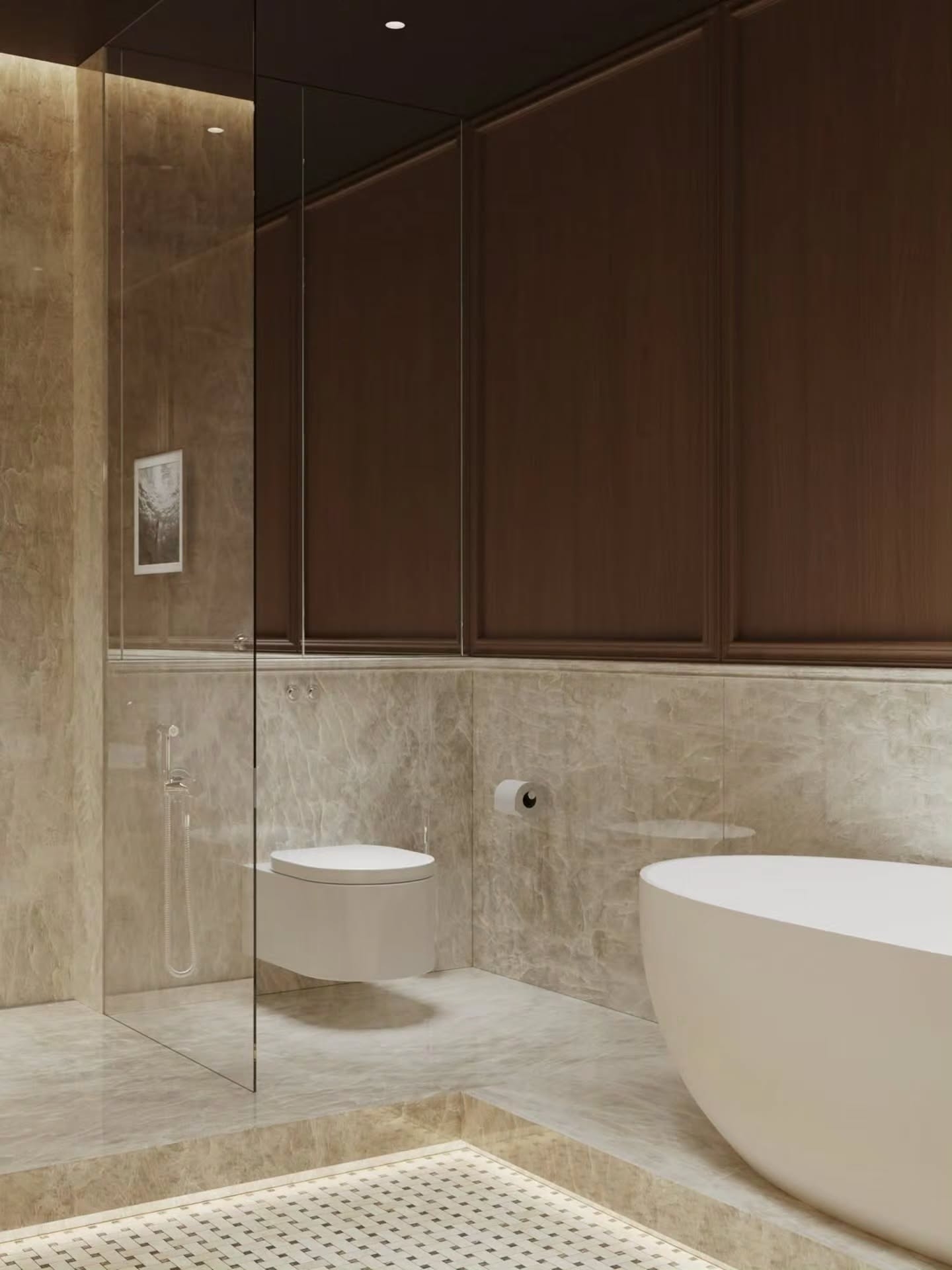Luxurious bathroom design