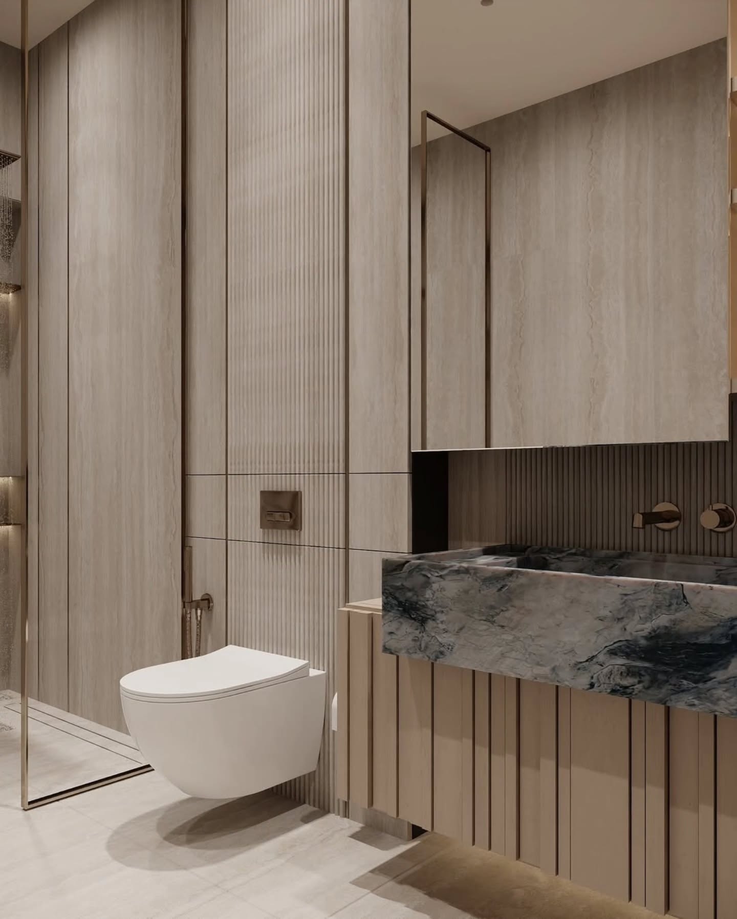 Modern, Luxurious Bathroom Design