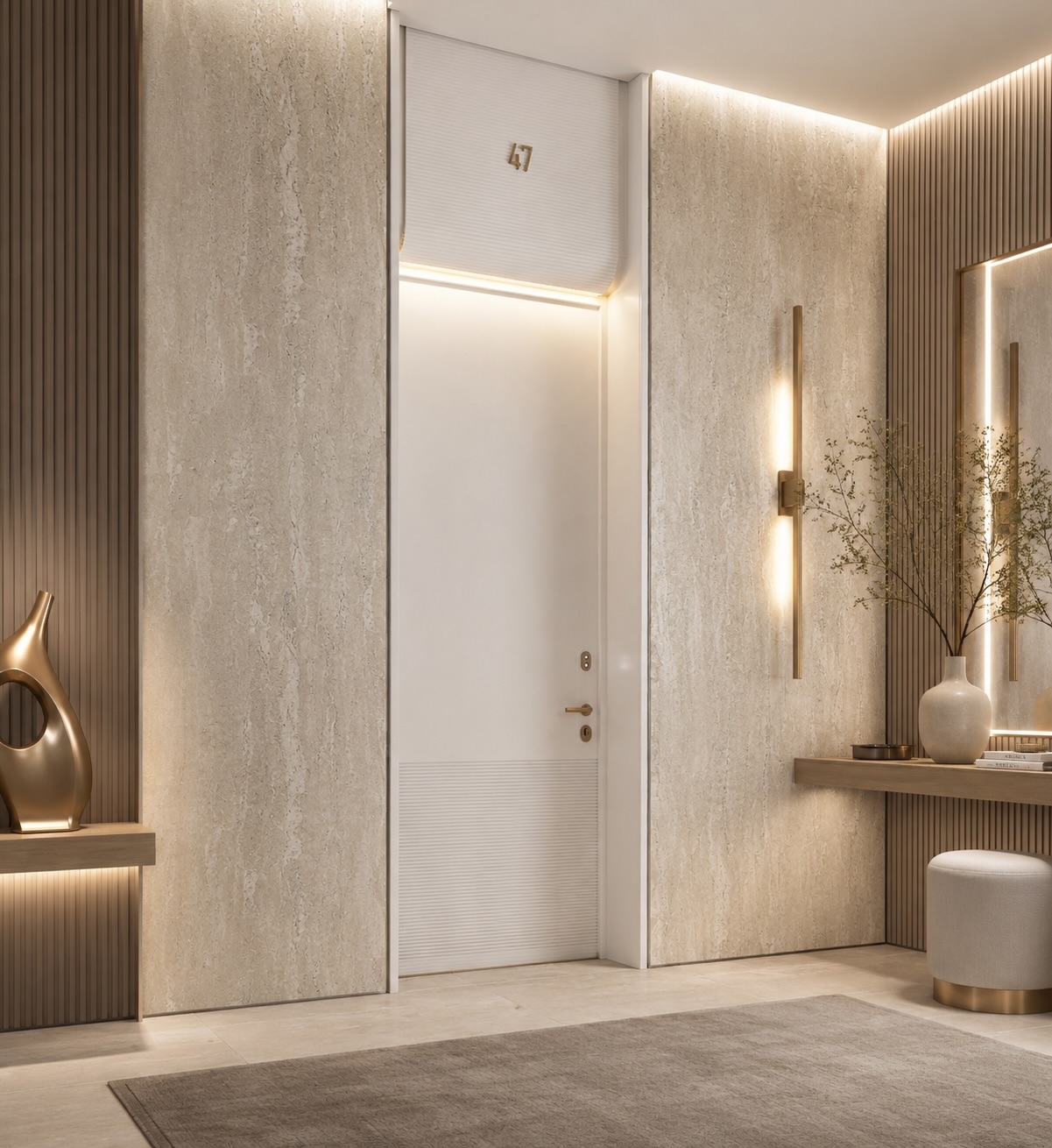 Sophisticated custom door design