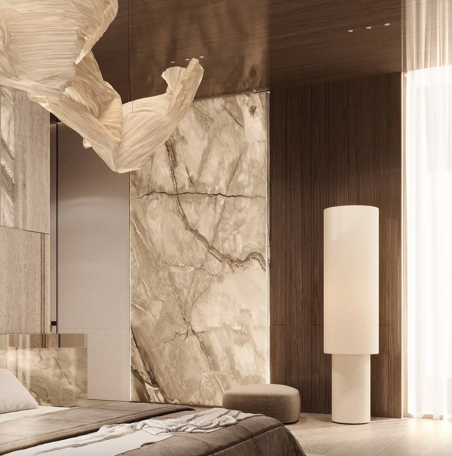 Luxurious and stunning bedroom design