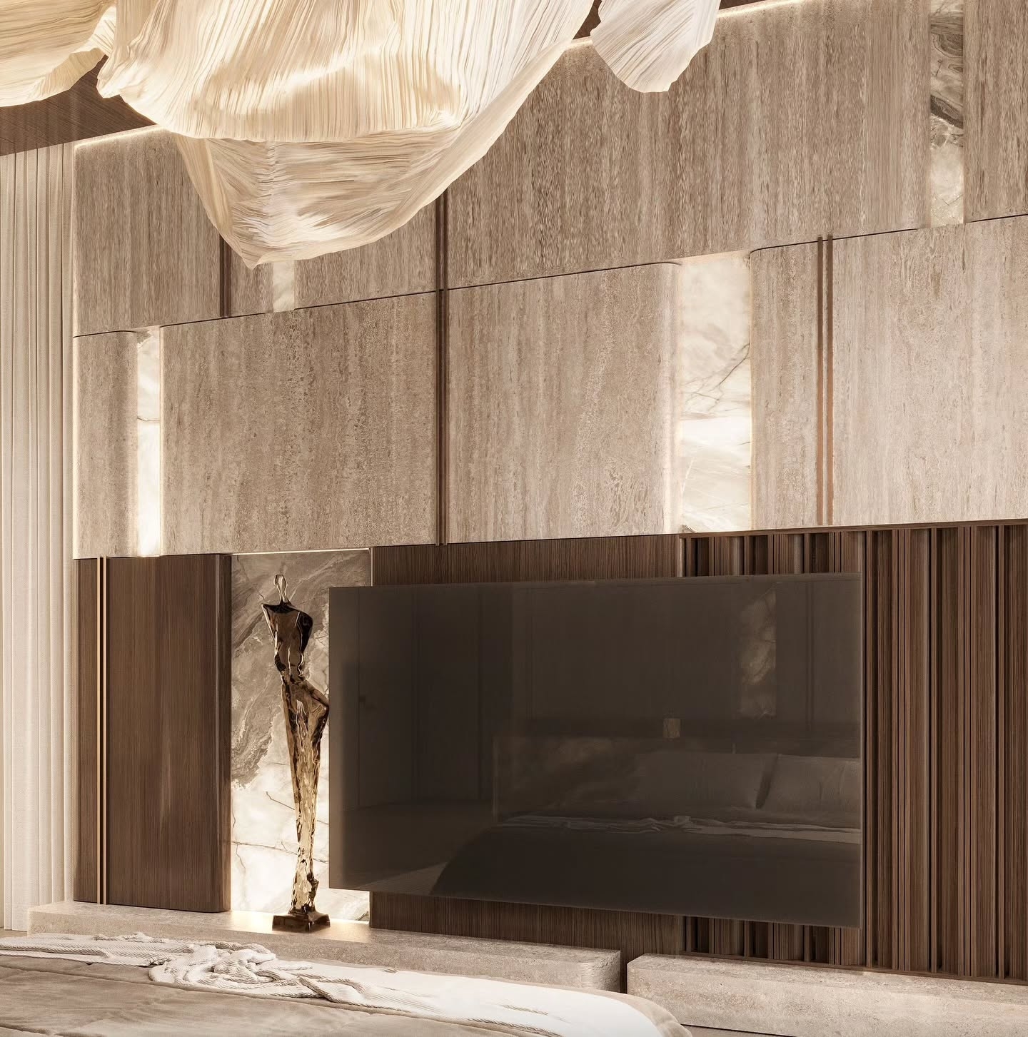 Luxurious and stunning bedroom design