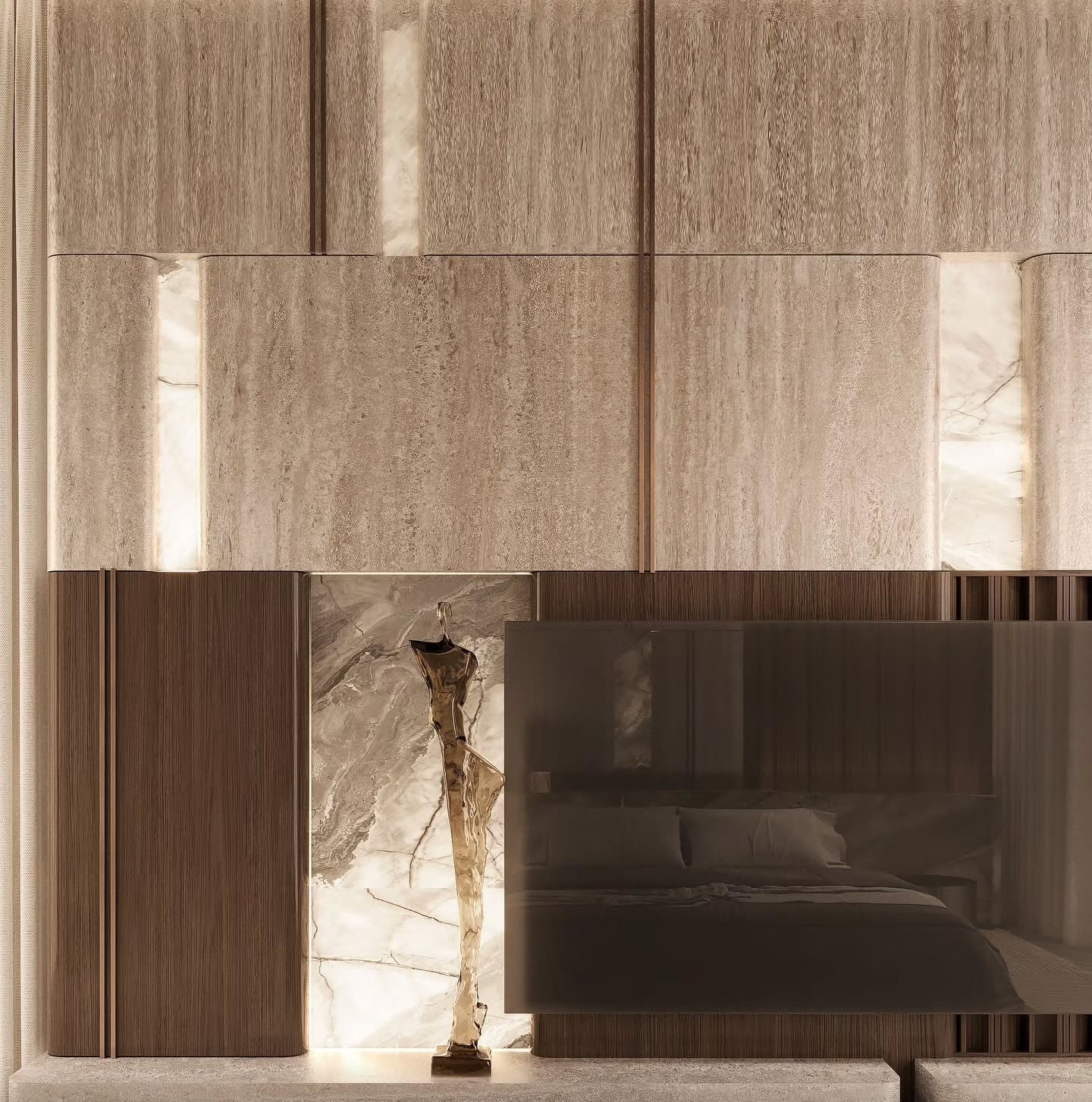 Luxurious and stunning bedroom design