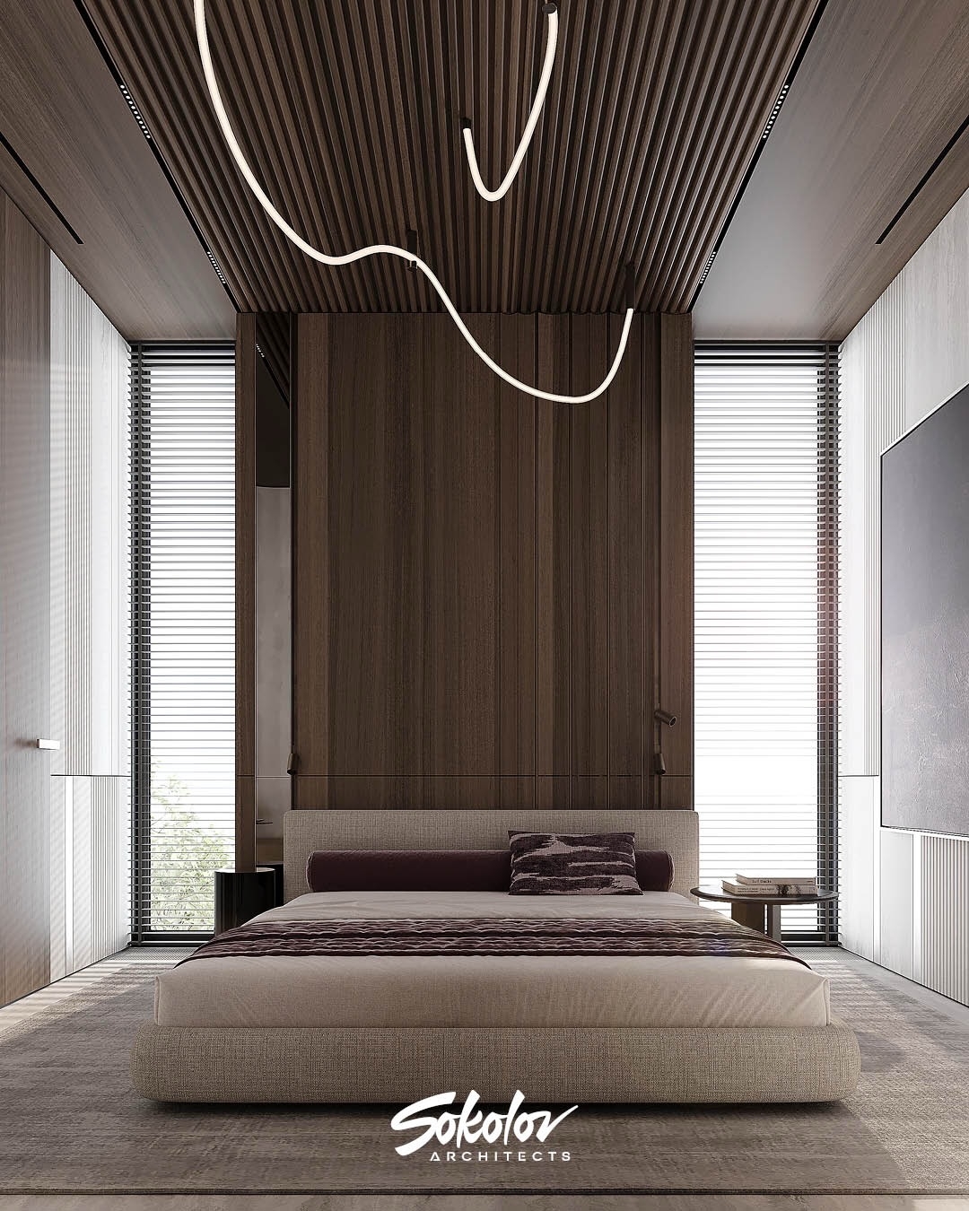 Coxy, luxury, bedroom, bathroom & walk in wardrobe interior