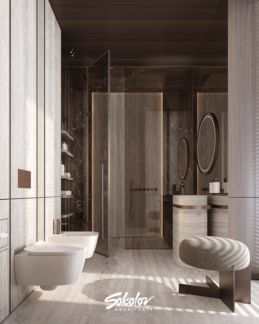 Coxy, luxury, bedroom, bathroom & walk in wardrobe interior