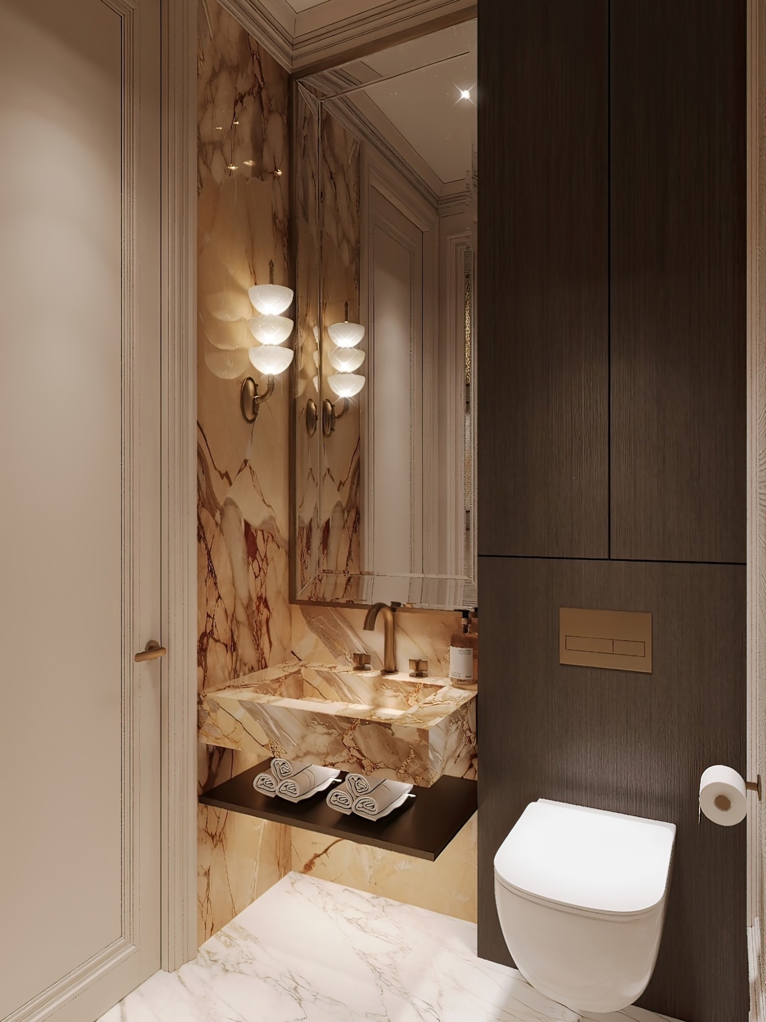 Stunning powder room design