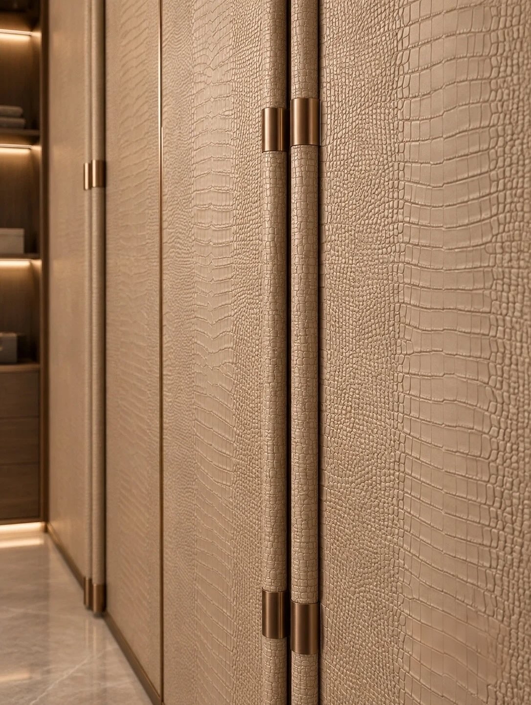 Ultra luxurious bespoke walk in wardrobe