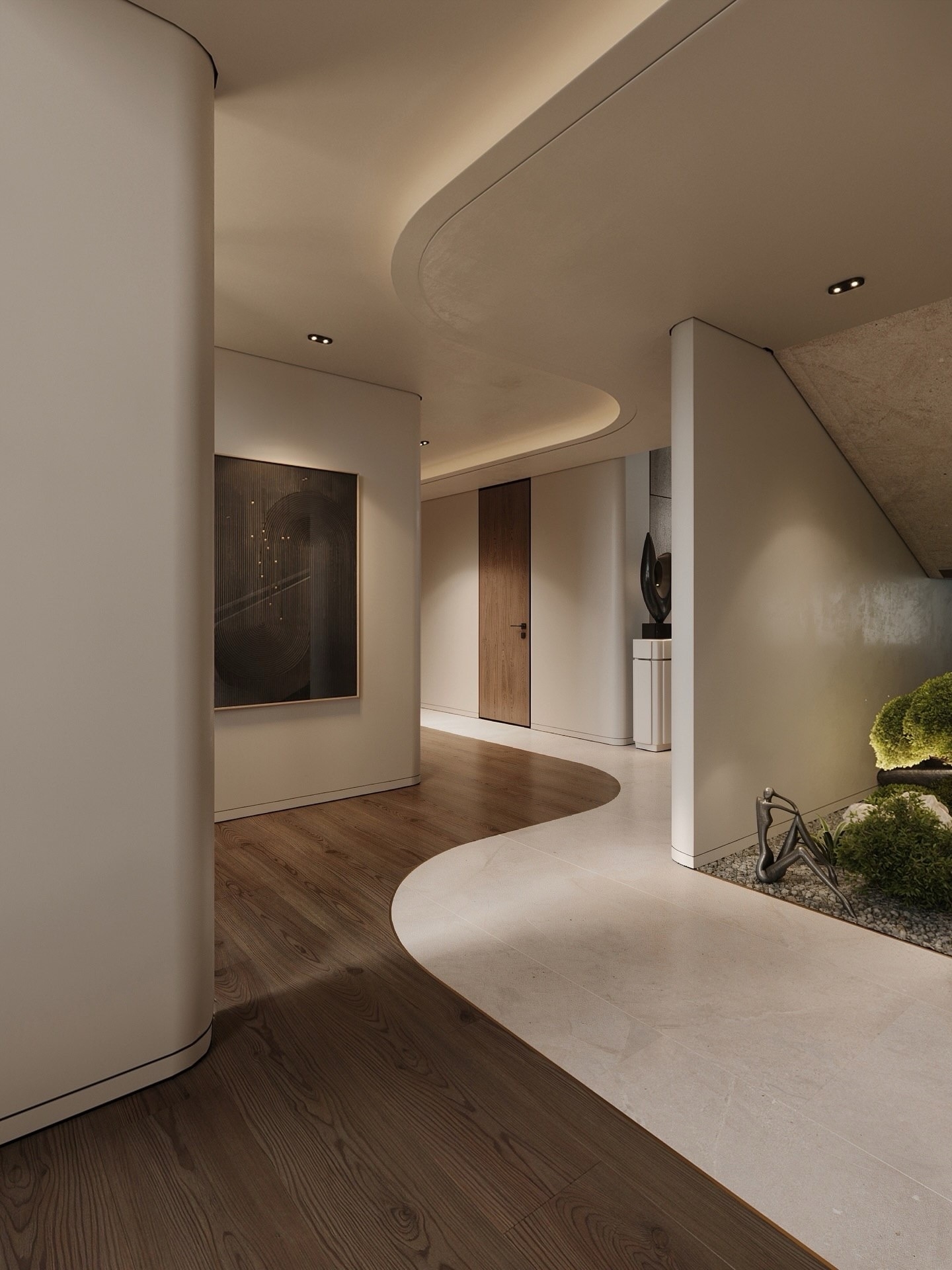 Luxurious-&-modern-hallway-design