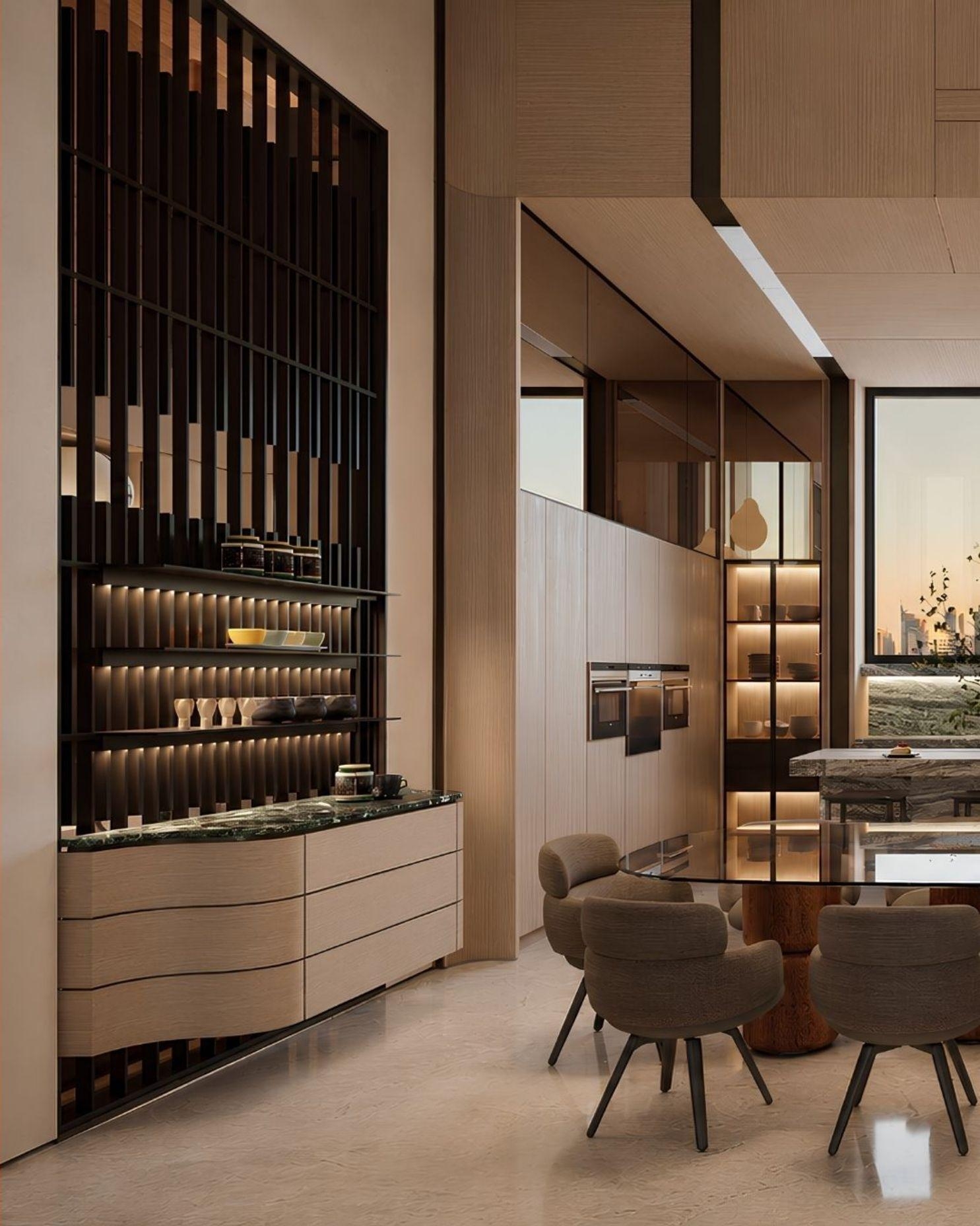 Sophisticated-gym-&-dining-room-design