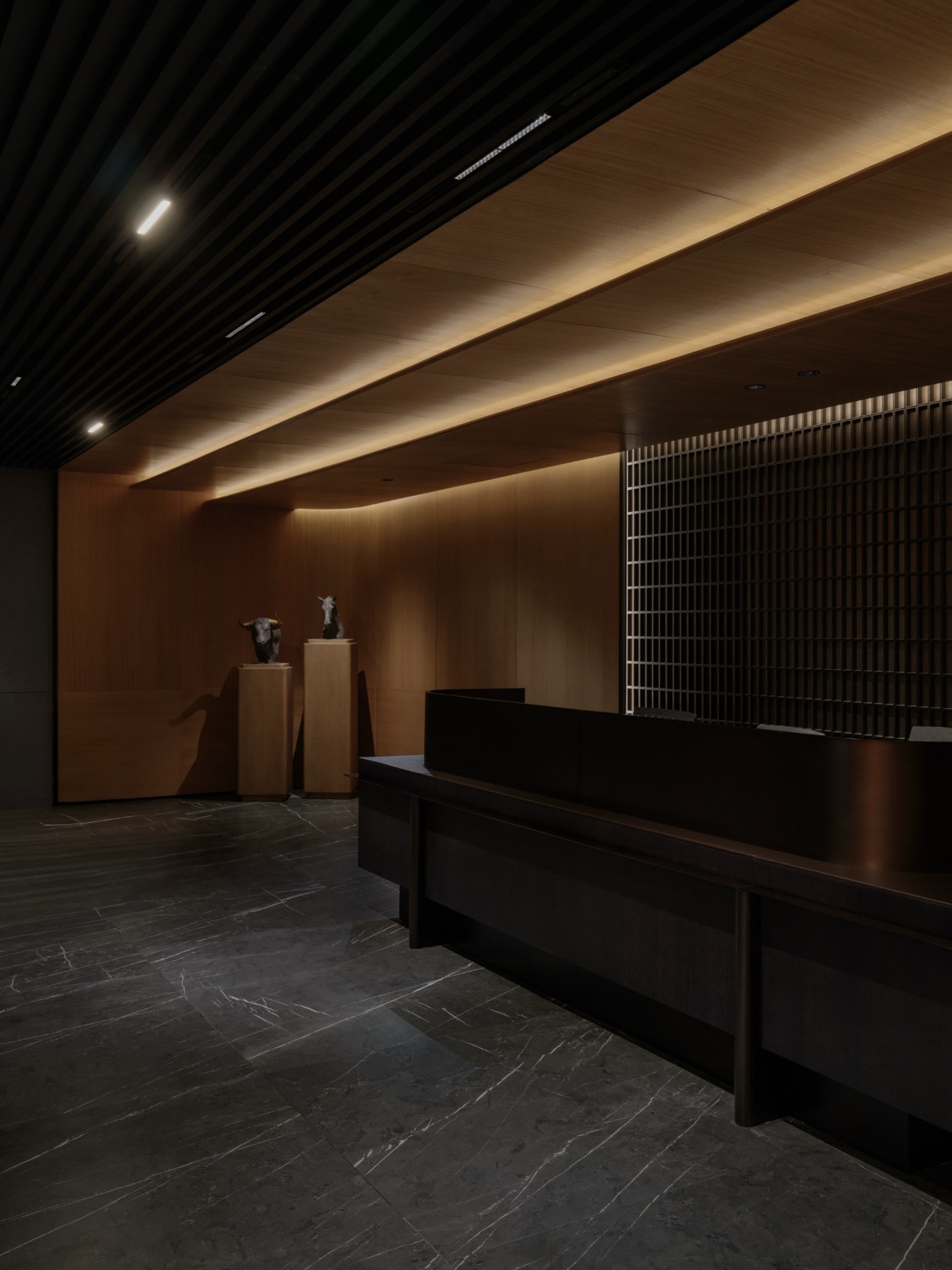 Stylish commercial interior home office design