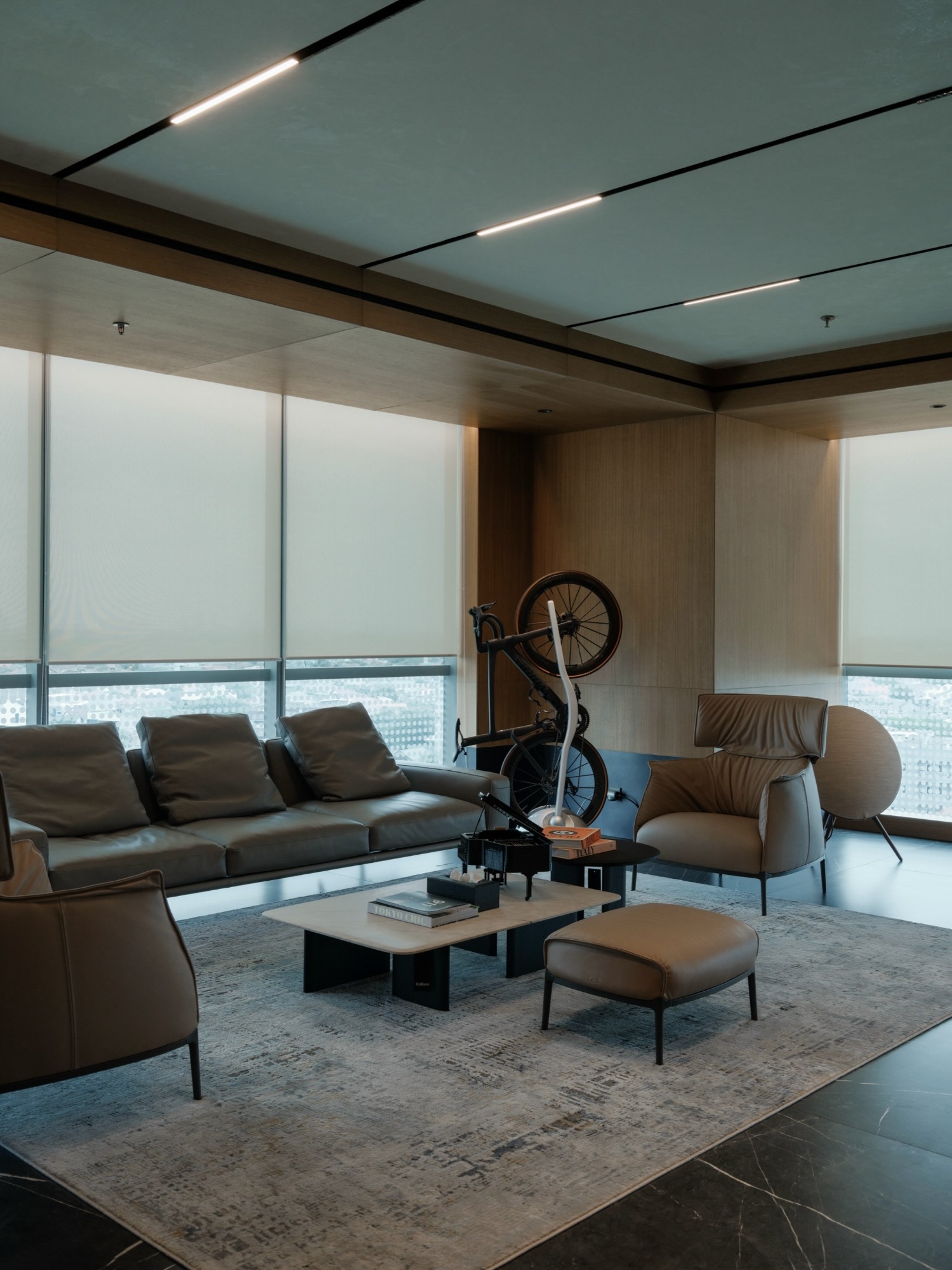 Stylish commercial interior home office design