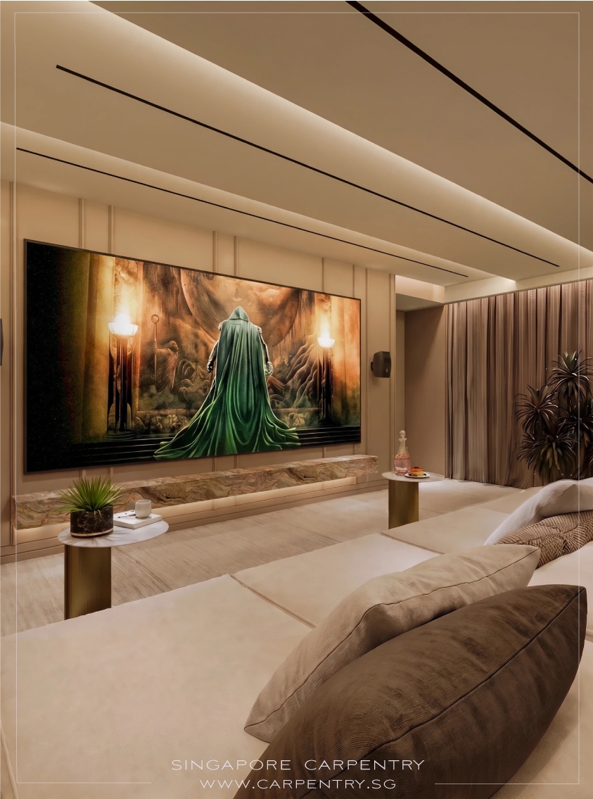 Modern Home Interior Design with Warm Luxury @ Pollen Place