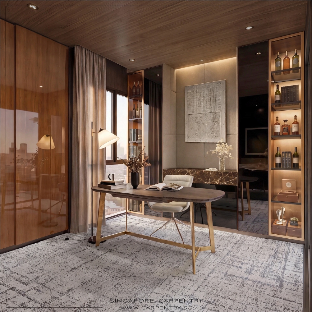 Modern Home Interior Design with Warm Luxury @ Pollen Place