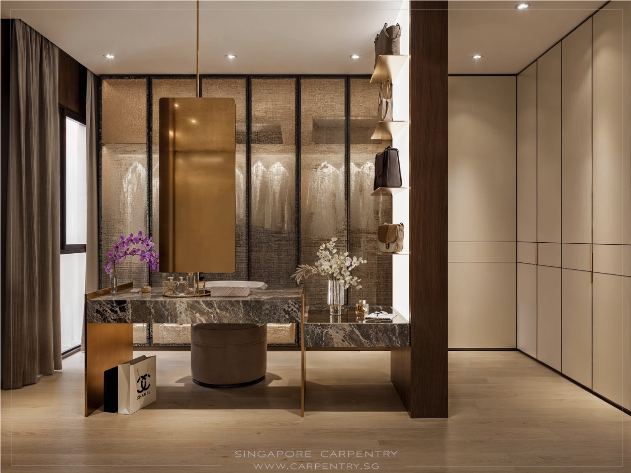 Modern Home Interior Design with Warm Luxury @ Pollen Place