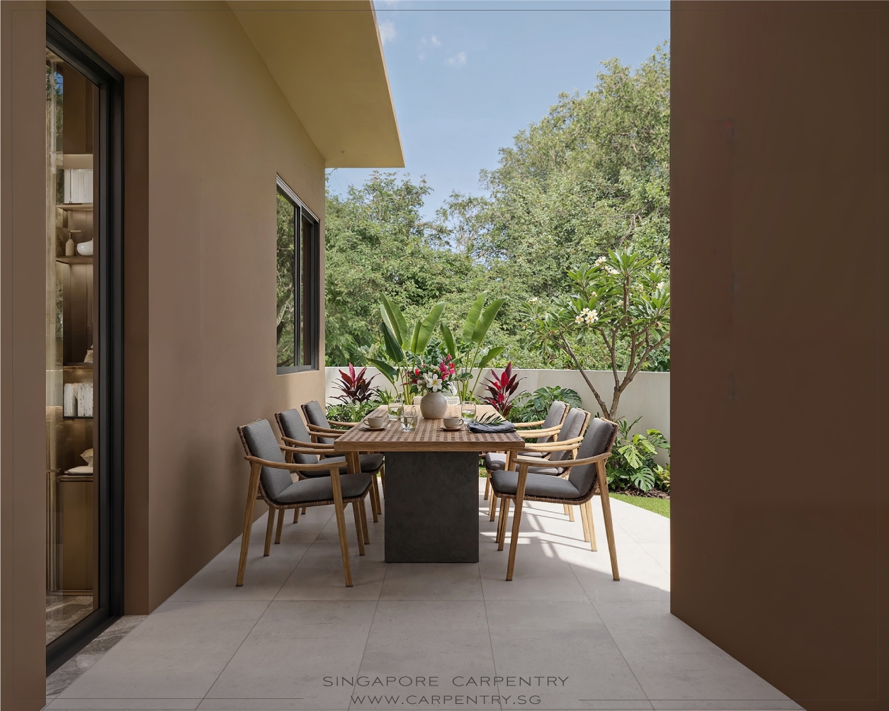 Modern Home Interior Design with Warm Luxury @ Pollen Place
