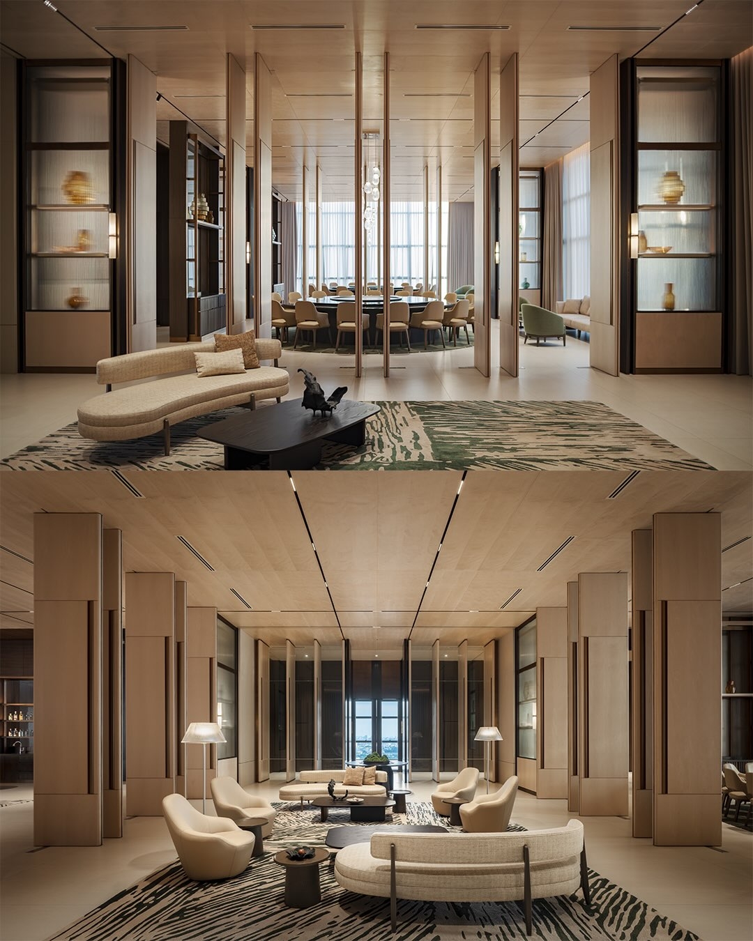 Gorgeous high ceiling luxury interior