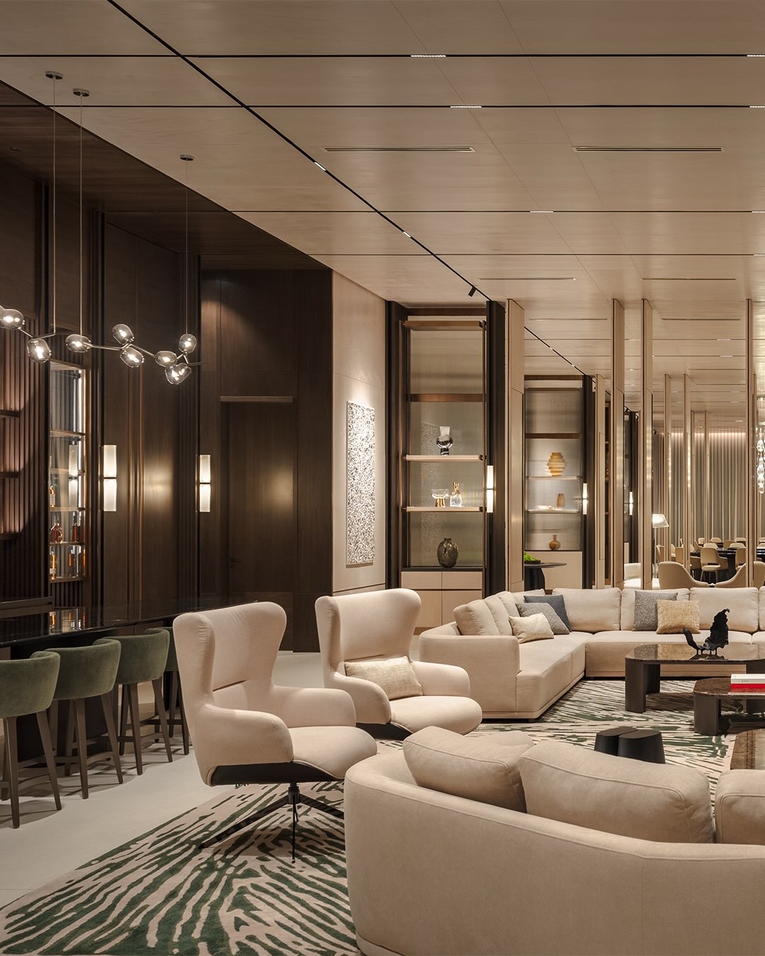 Gorgeous high ceiling luxury interior