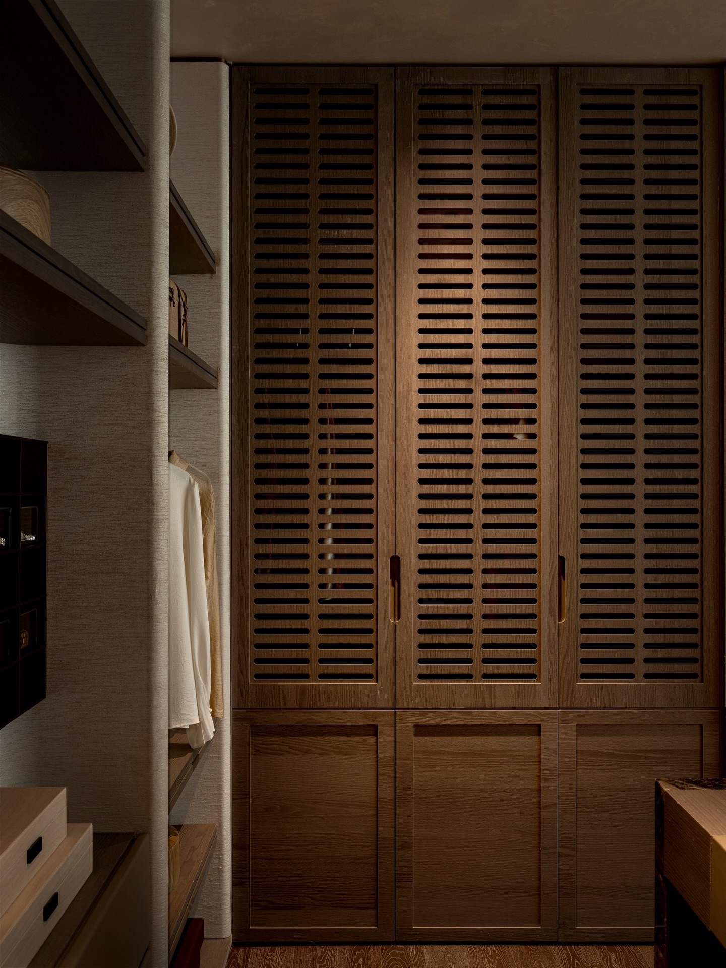 Stylish wood toned interior design