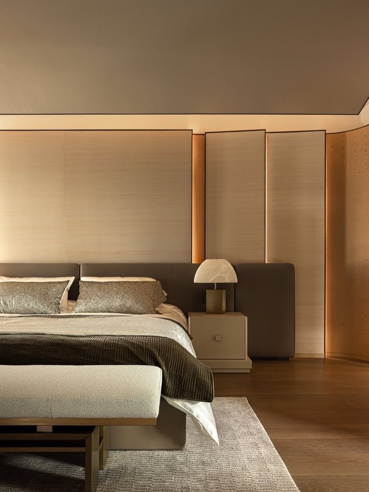 Cozy & luxurious home interior with a hotel vibe.