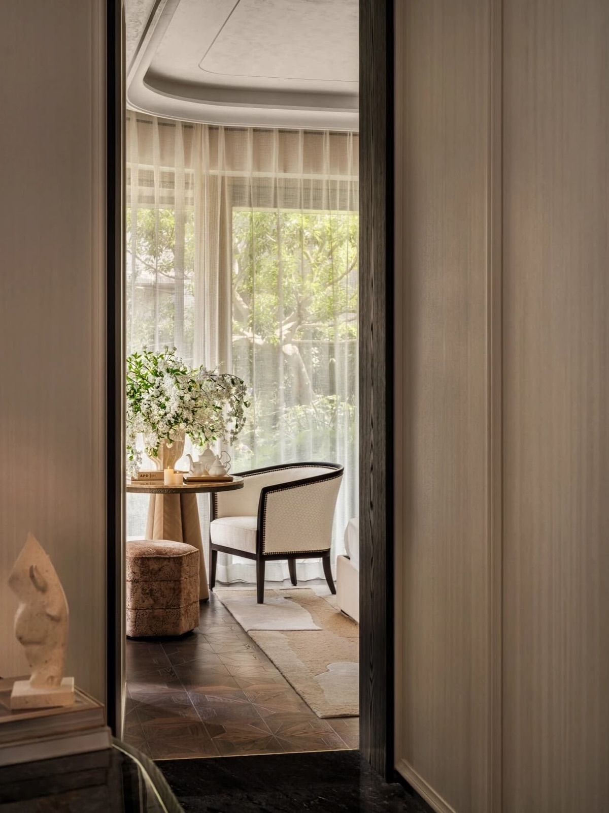 Cozy & luxurious home interior with a hotel vibe.