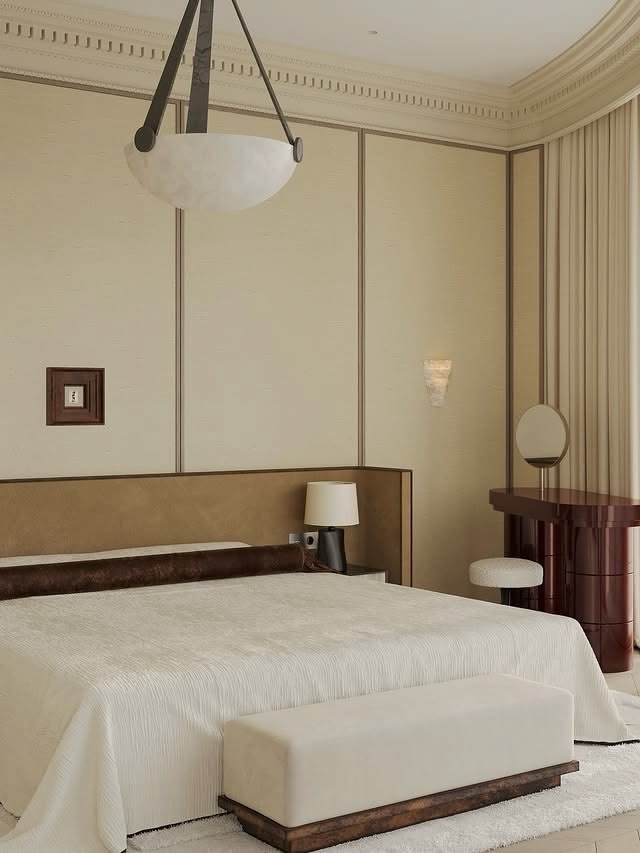 Cozy & luxurious home interior with a hotel vibe.