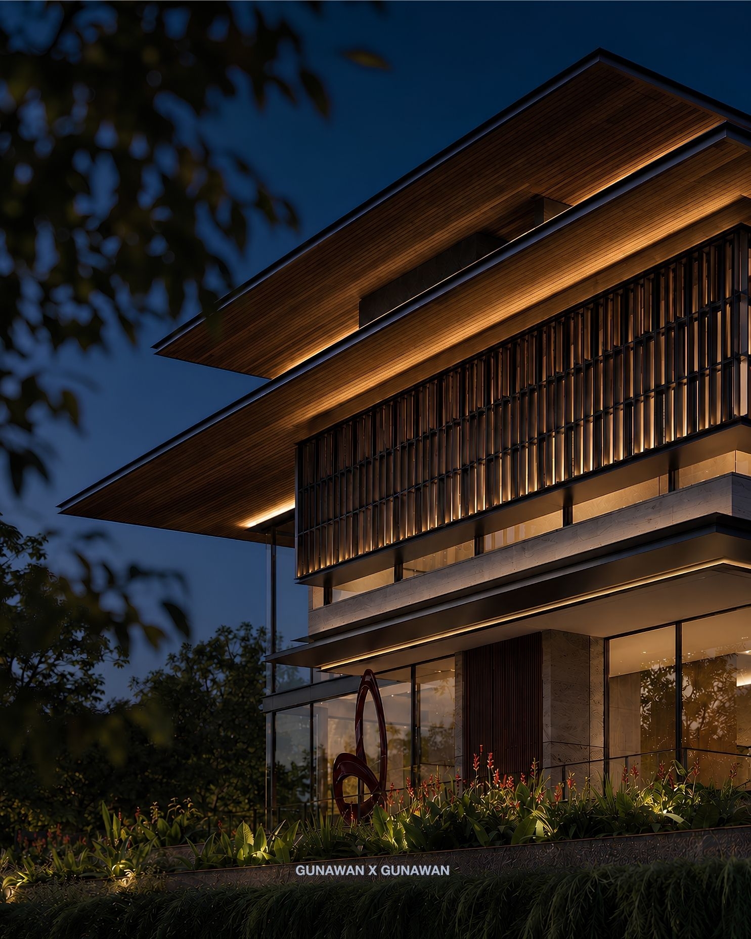 Modern & stylish landed property home design